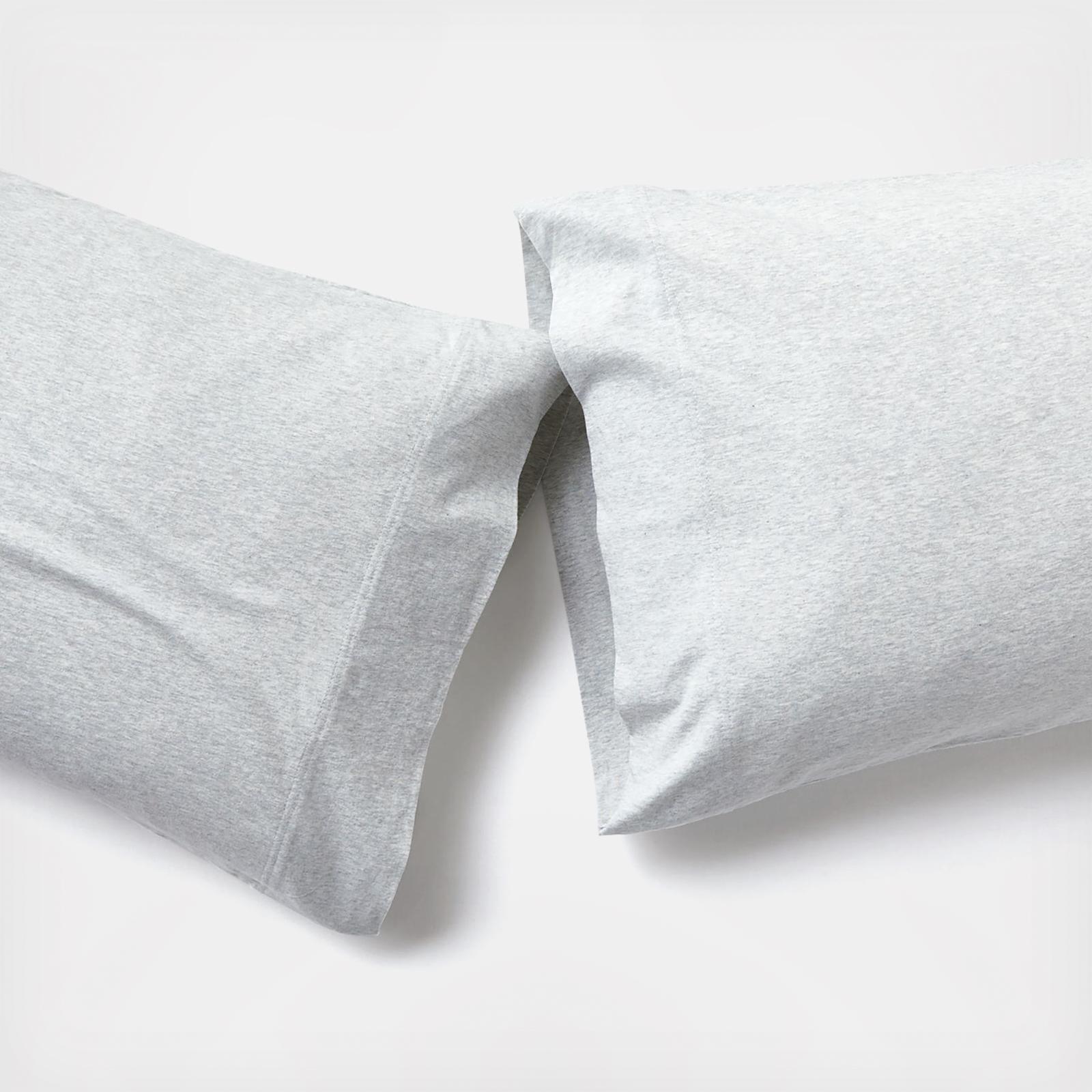 Cozysoft Organic Jersey Pillowcases, Set of 2