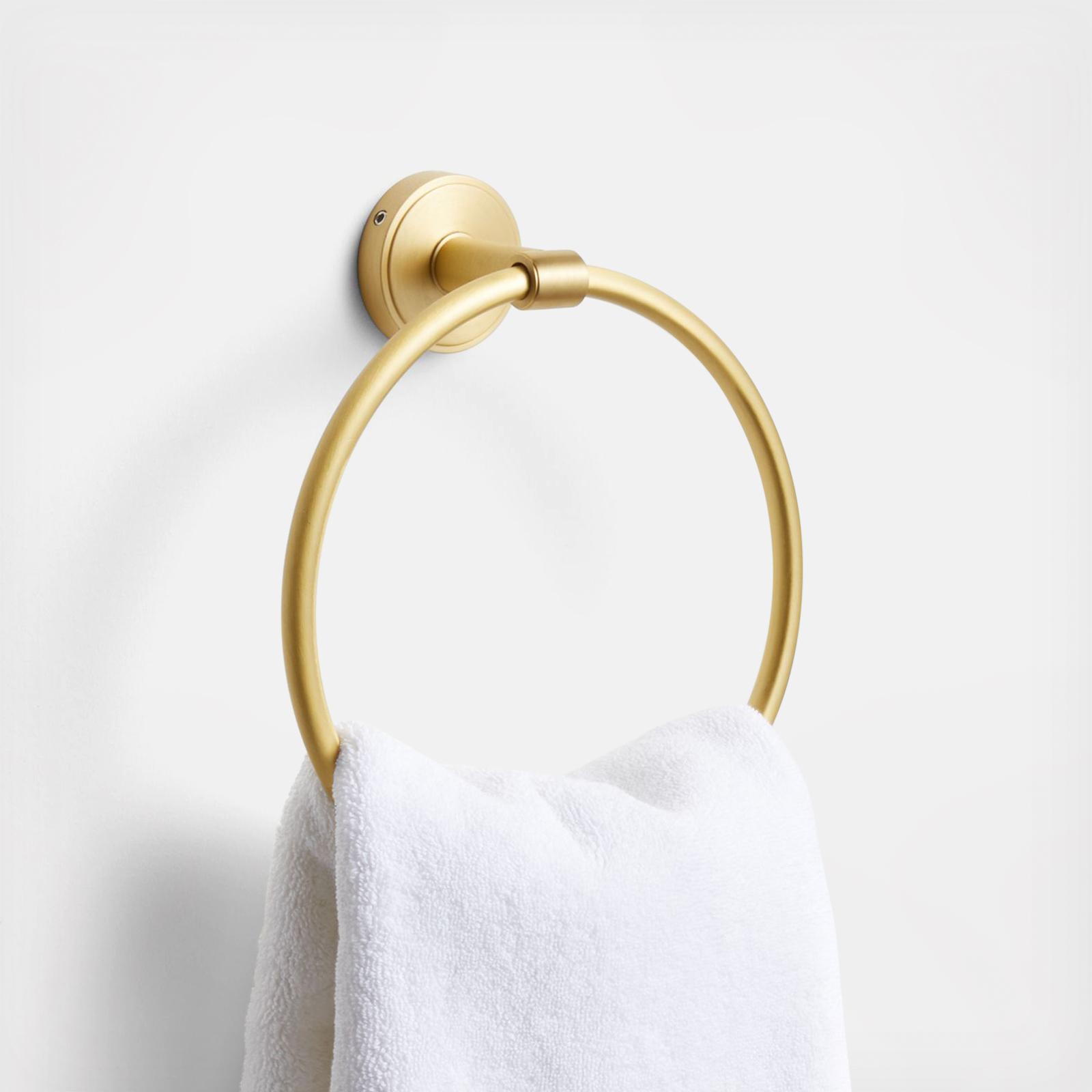 Modern Flat-End Hand Towel Ring