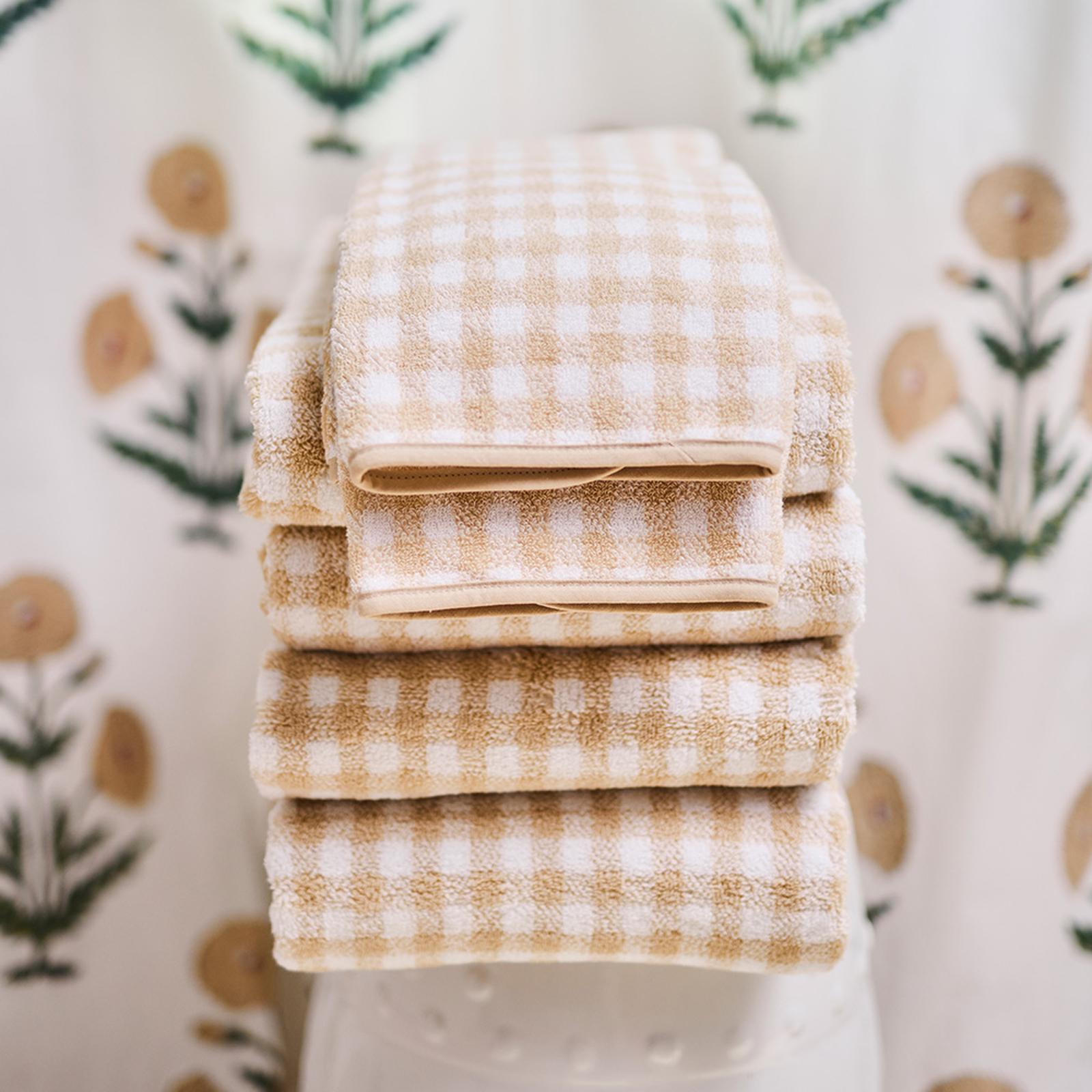Gingham Bath Towel