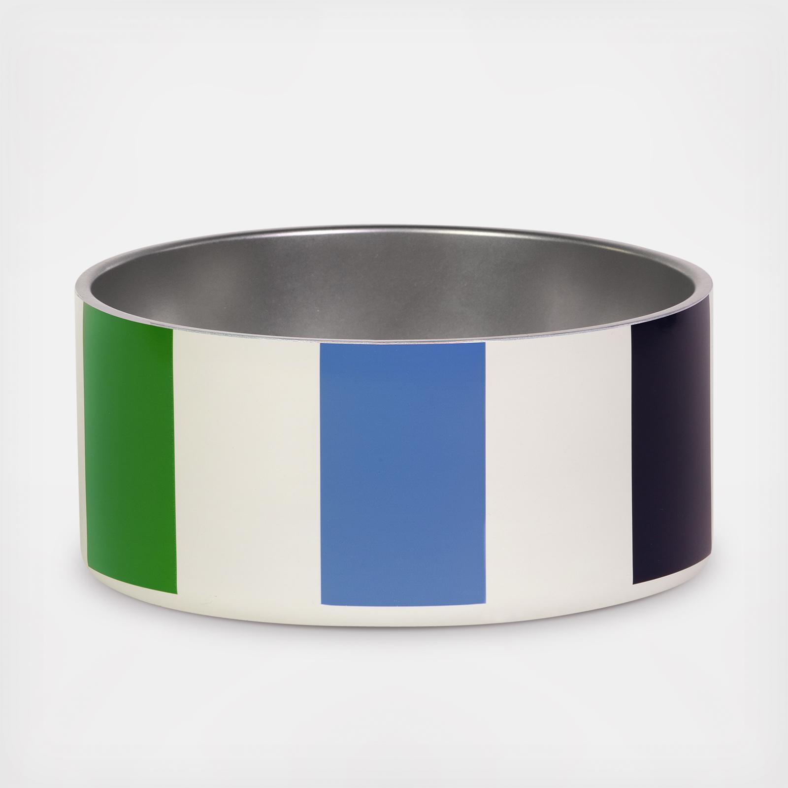 Adventure Stripe Dog Bowl