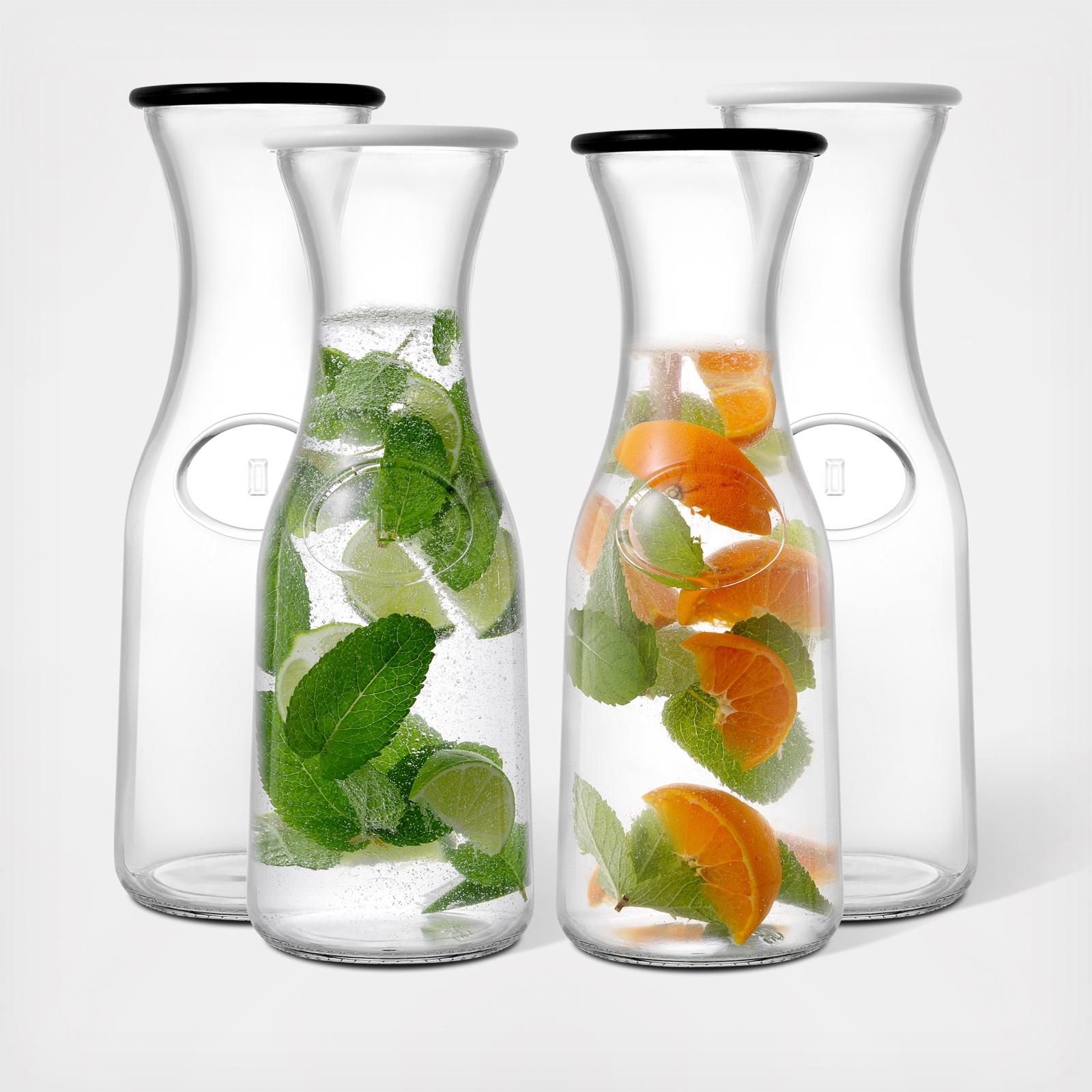 Hali Carafe Bottle Pitcher, Set of 4
