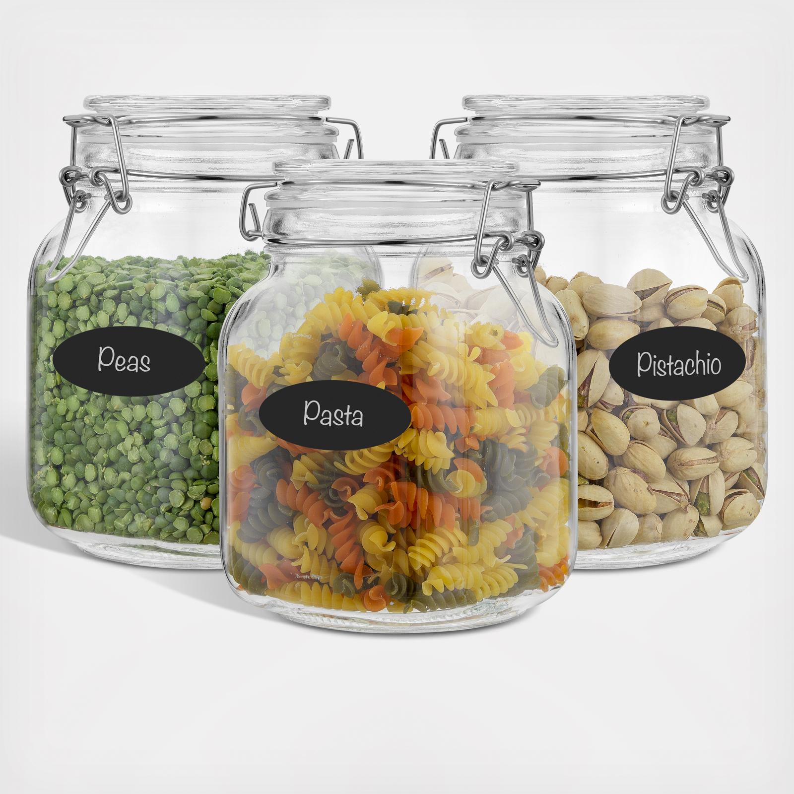 Airtight Storage Canister with Lid, Set of 3
