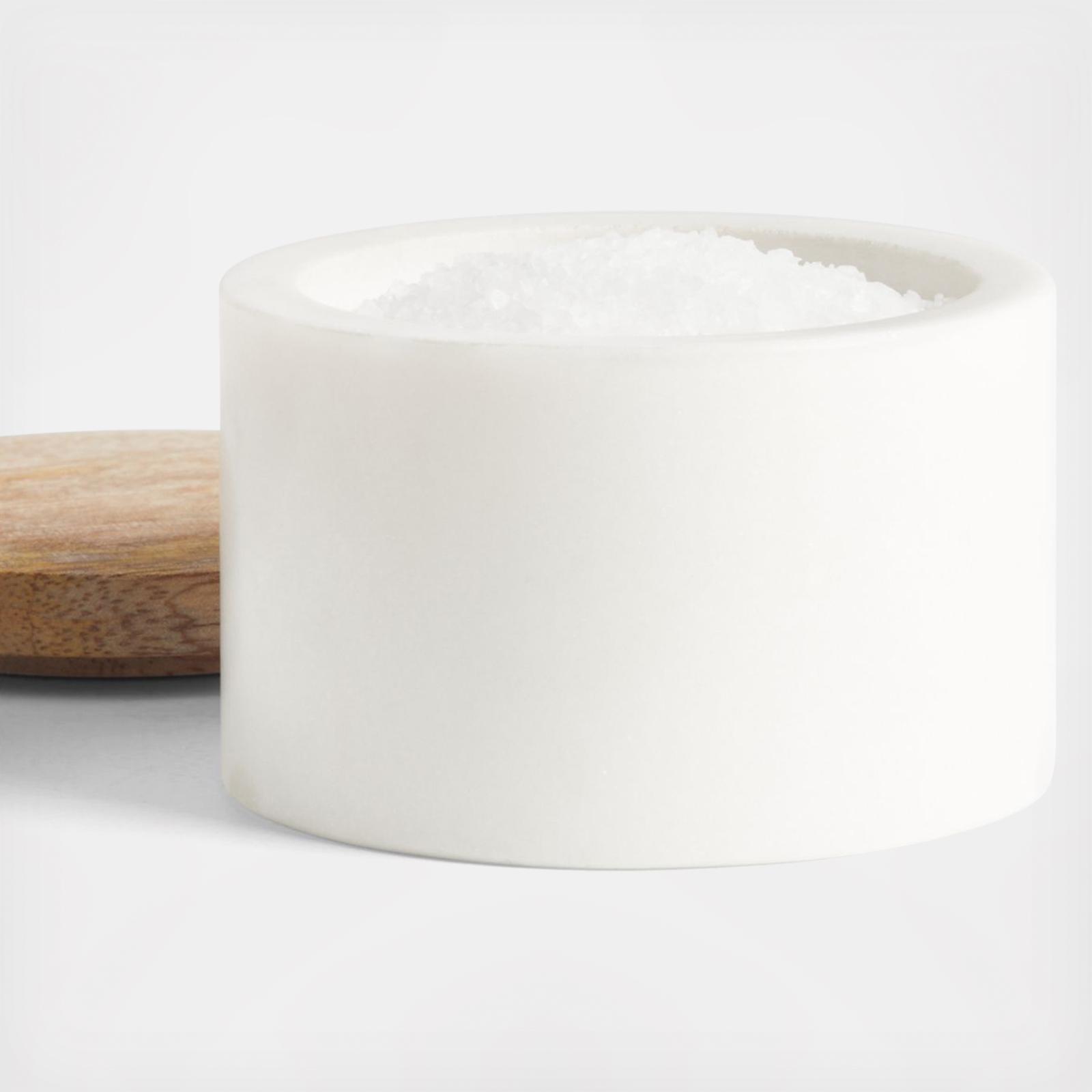 Wood & Marble Salt Cellar