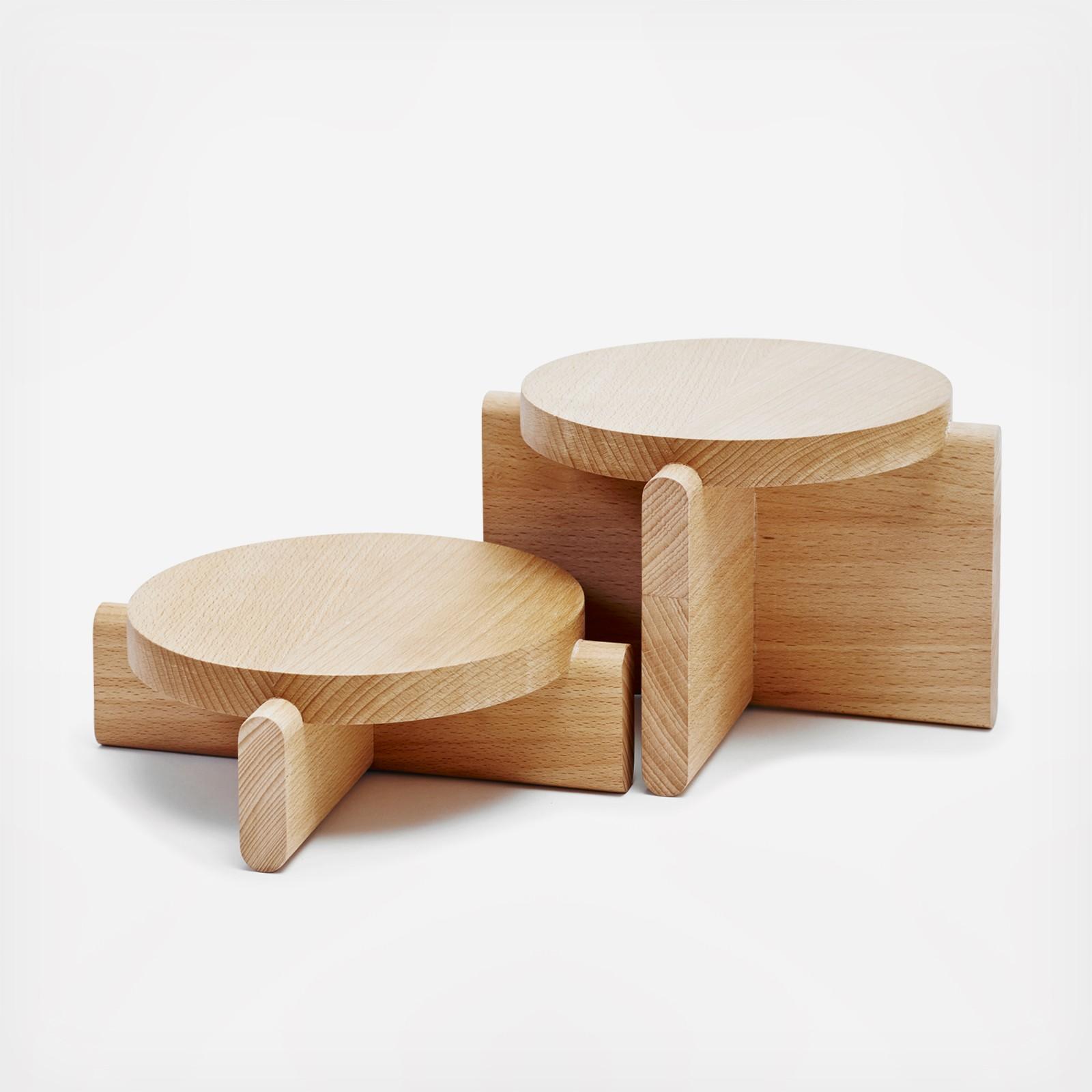 2-Piece Pedestals Set