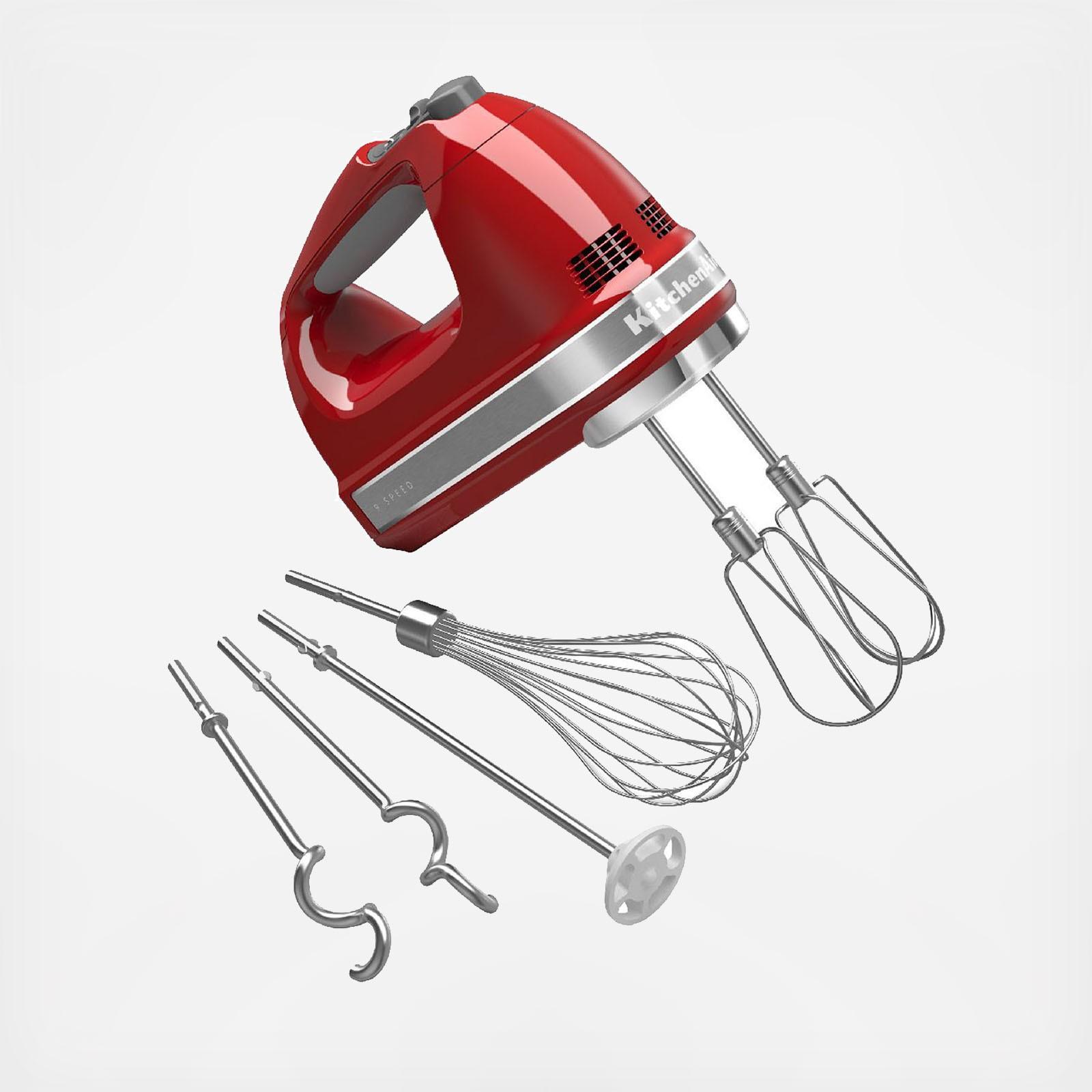 9-Speed Hand Mixer with Hook, Whip, & Blend Attachments