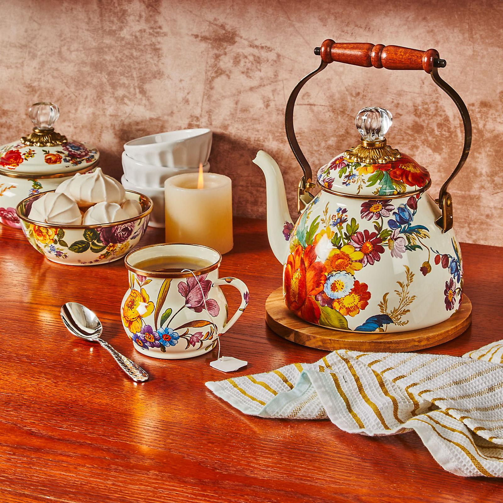 Flower Market Tea Kettle