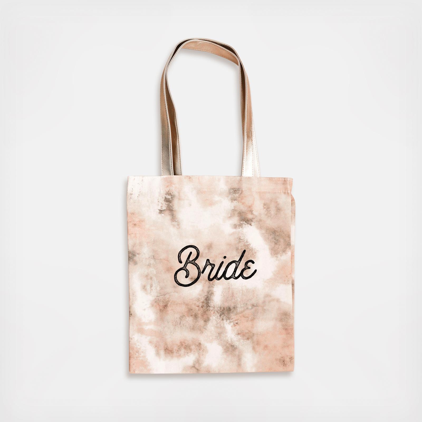 Bridal Party Script Tie Dye Tote