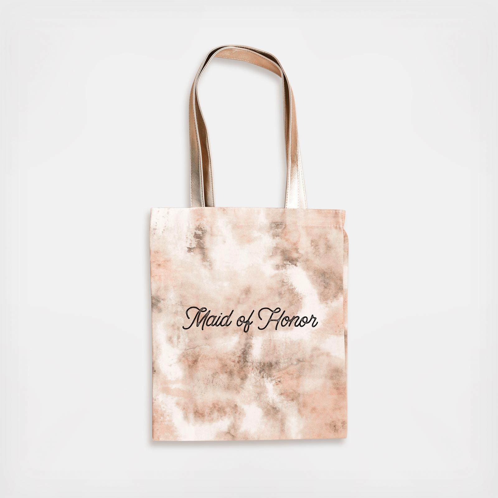 Bridal Party Script Tie Dye Tote