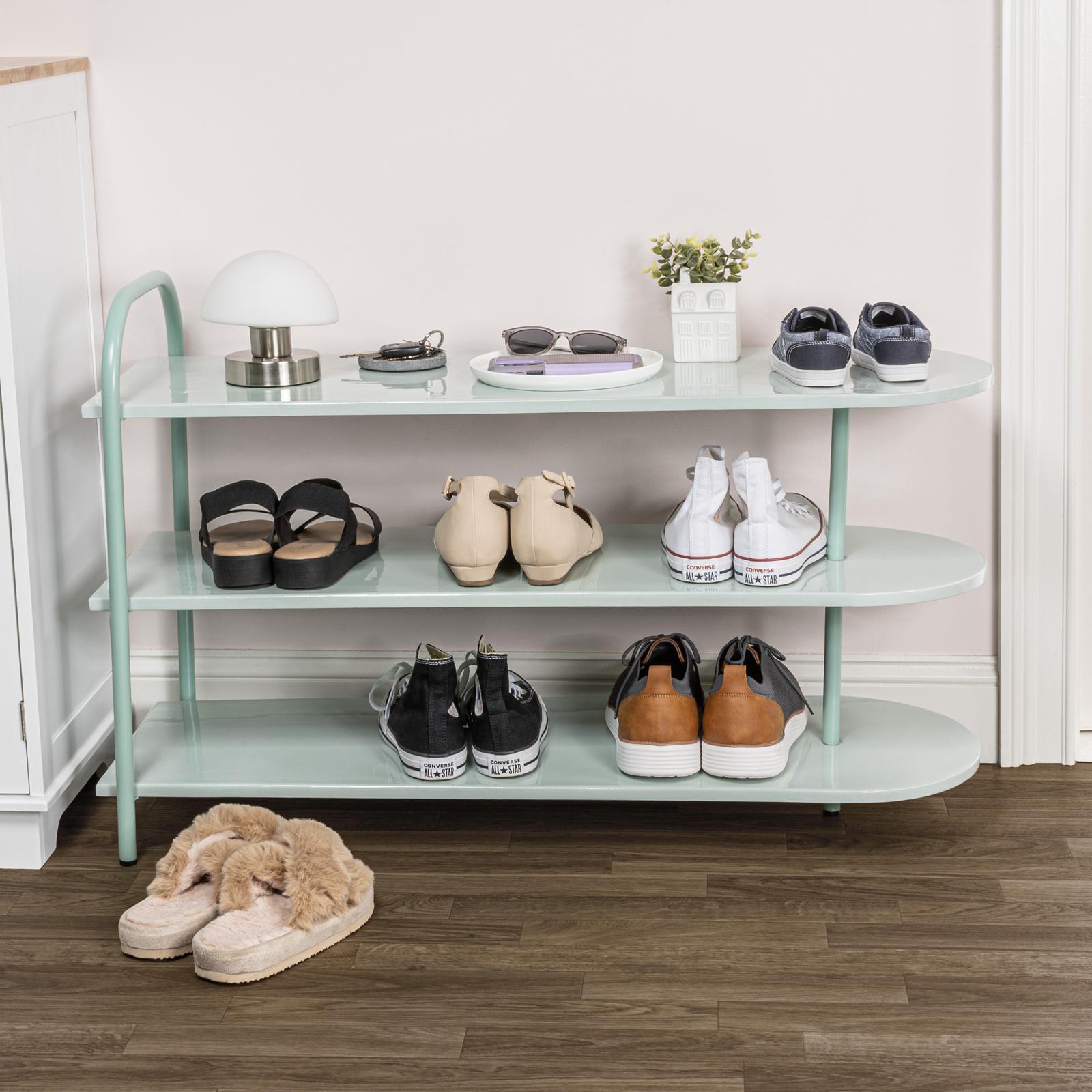Modern 3-Tier Curved Decker Shoe Rack