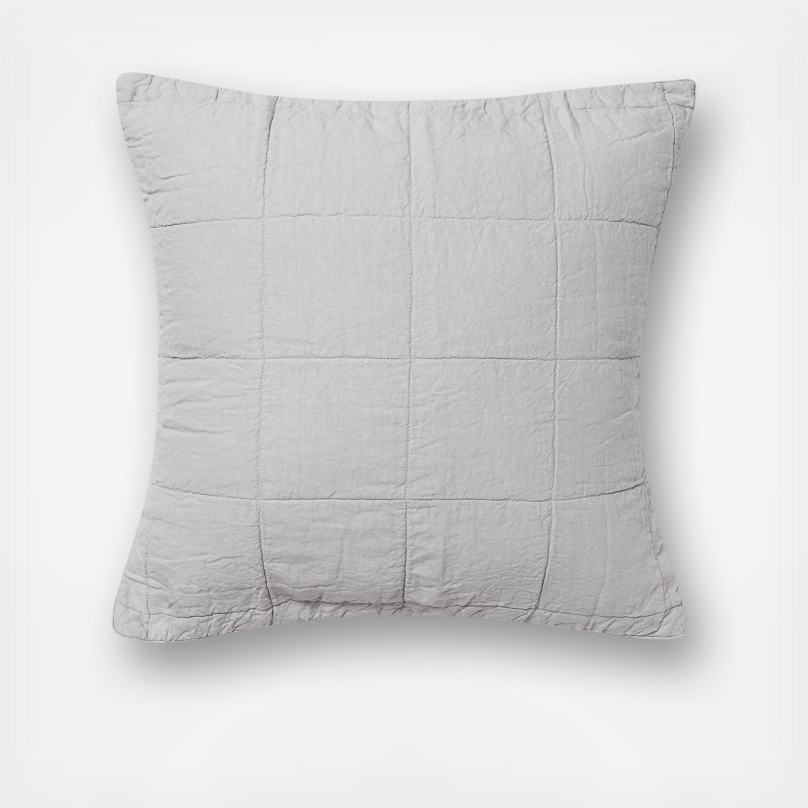 Linen Box Quilted Euro Sham