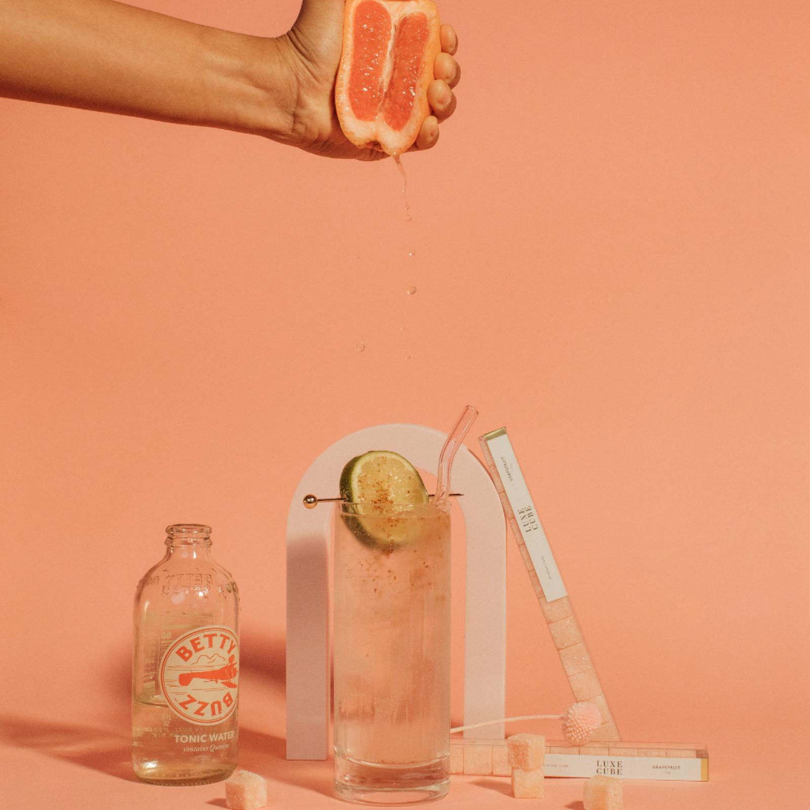 Grapefruit Mini Mixology Cube, Set of 4