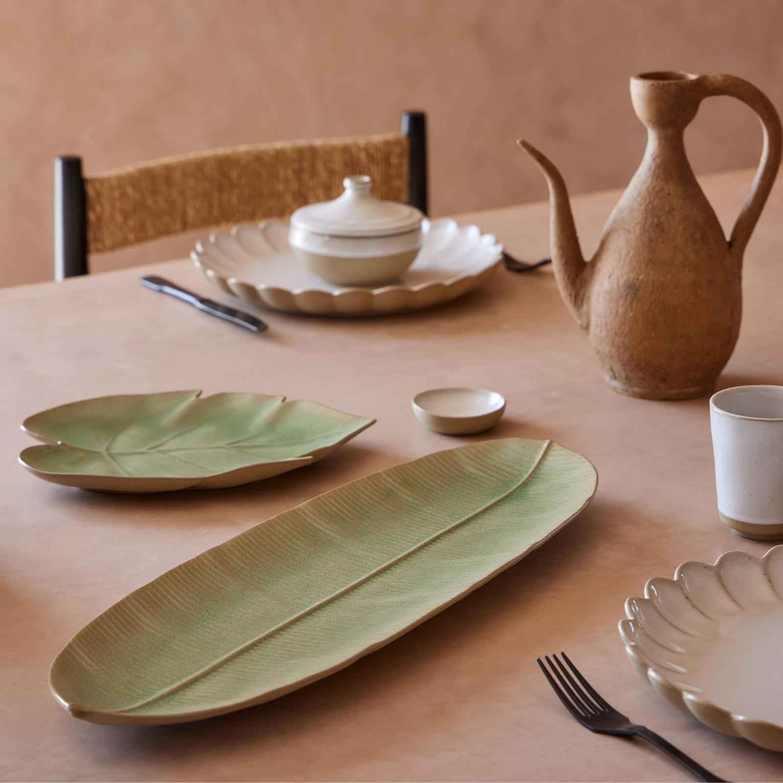 Marrakesh Banana Leaf Dinner Plate