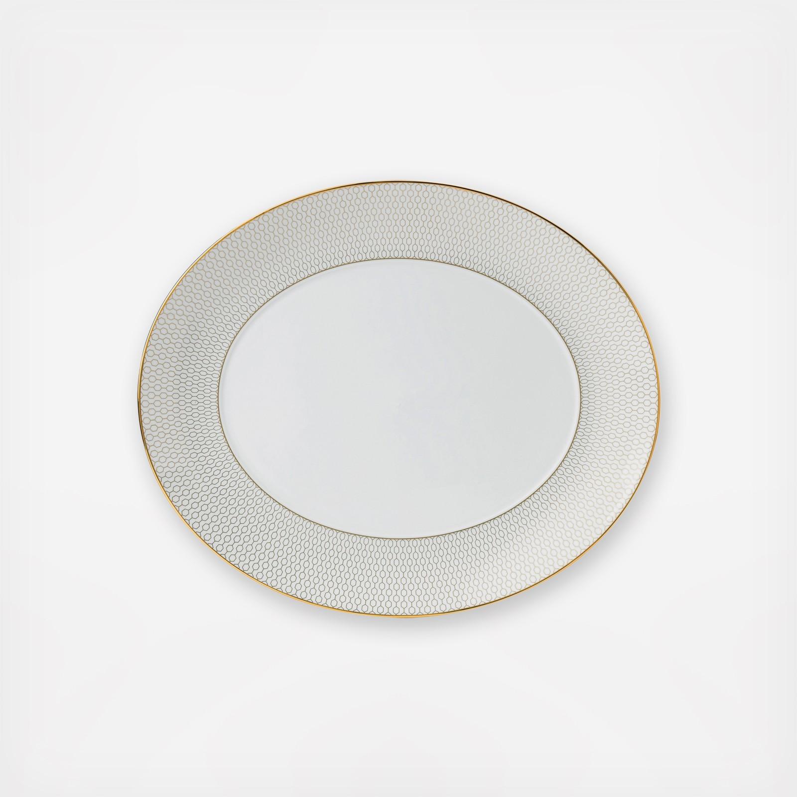 Gio Metallic Oval Serving Platter