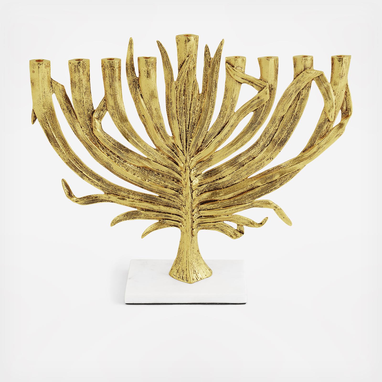 Palm Menorah