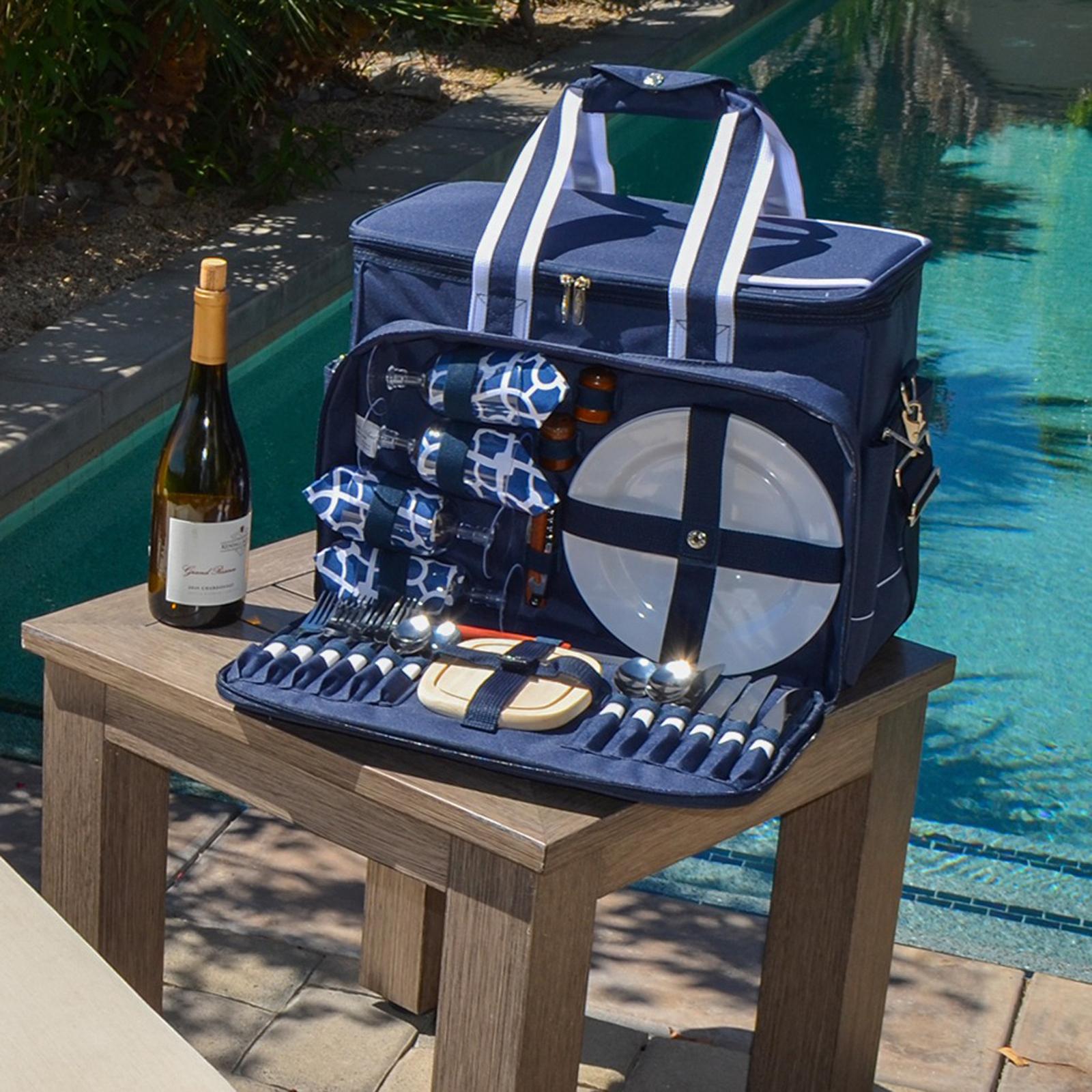4-Person Equipped Insulated Picnic Set