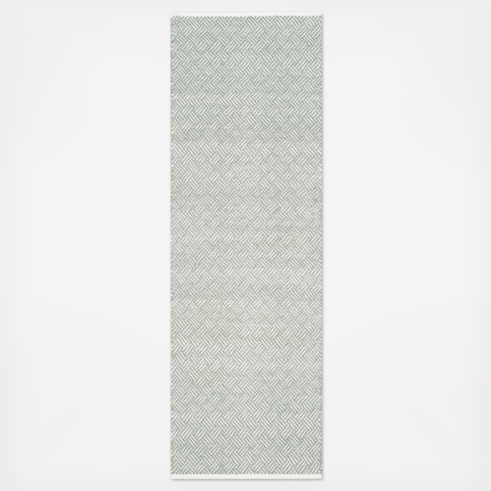 Boston Flat Weave Criss-Cross Runner