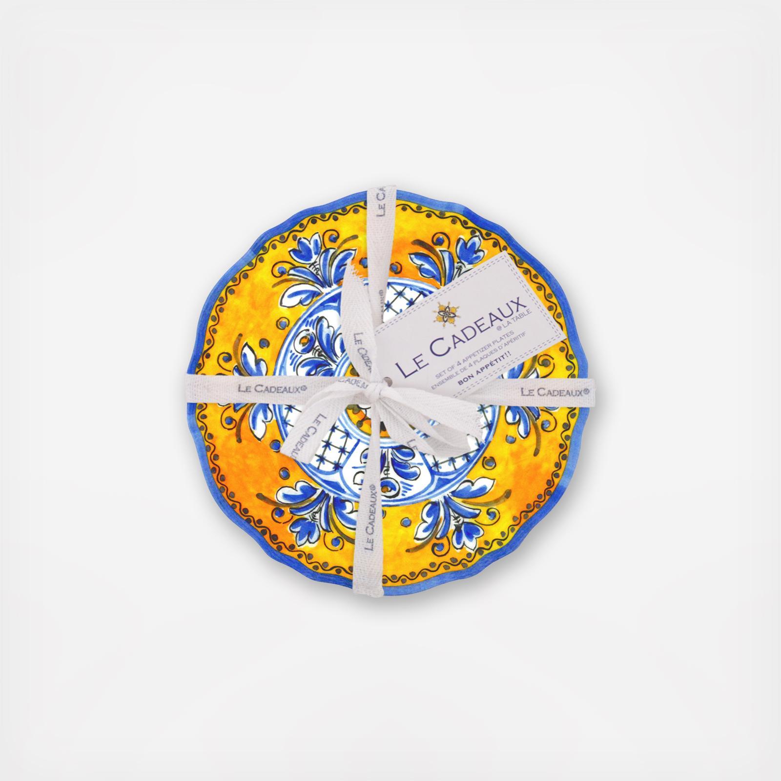 Benidorm BPA Free Melamine Appetizer Plate, Set of 4