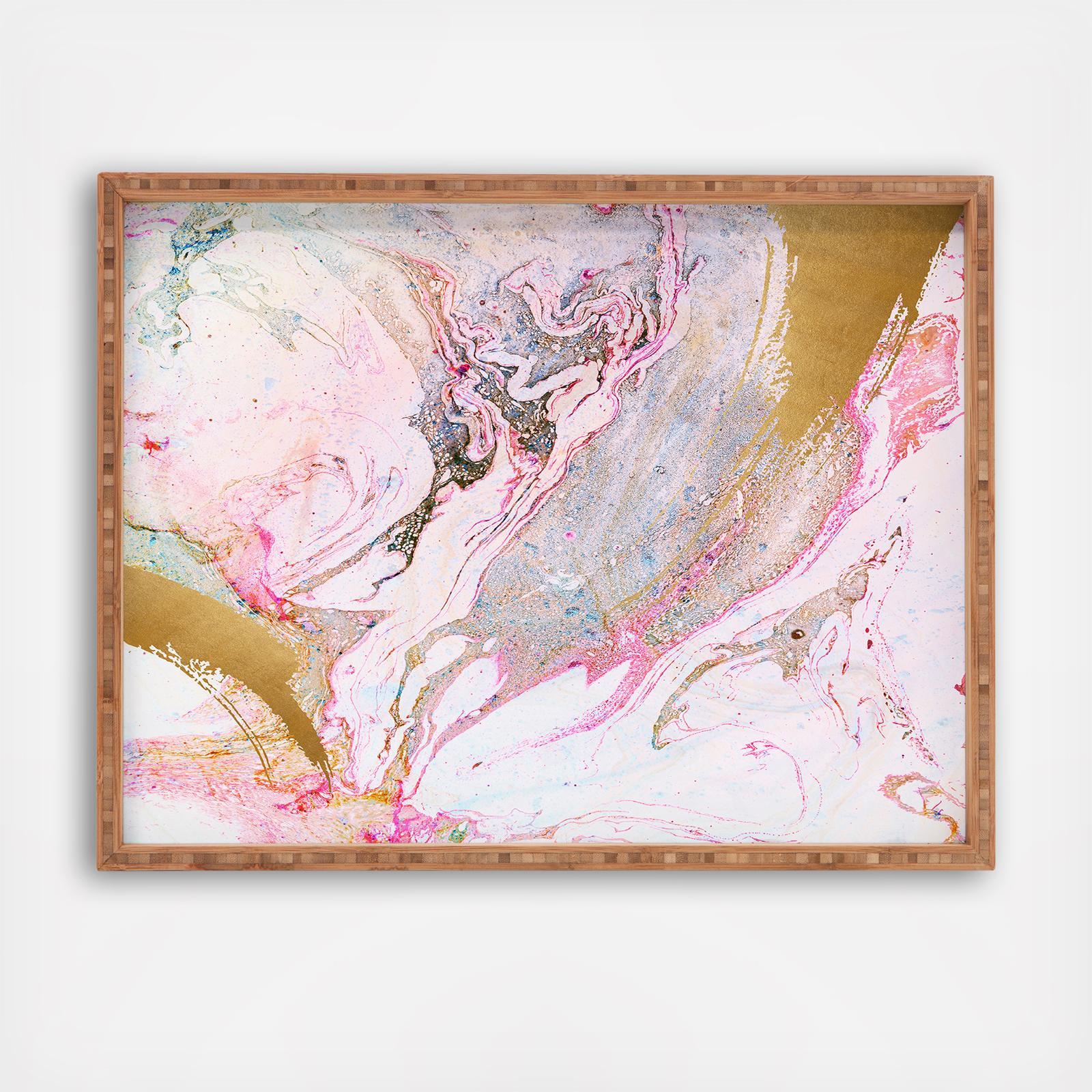 Winter Marble Rectangular Tray