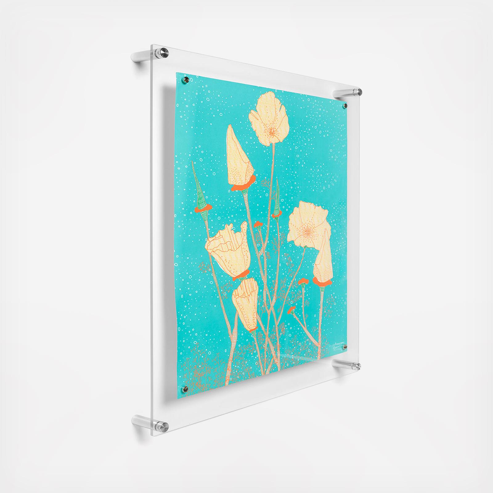 Popster Easy Change Memo Board + Magnet Wall Frame