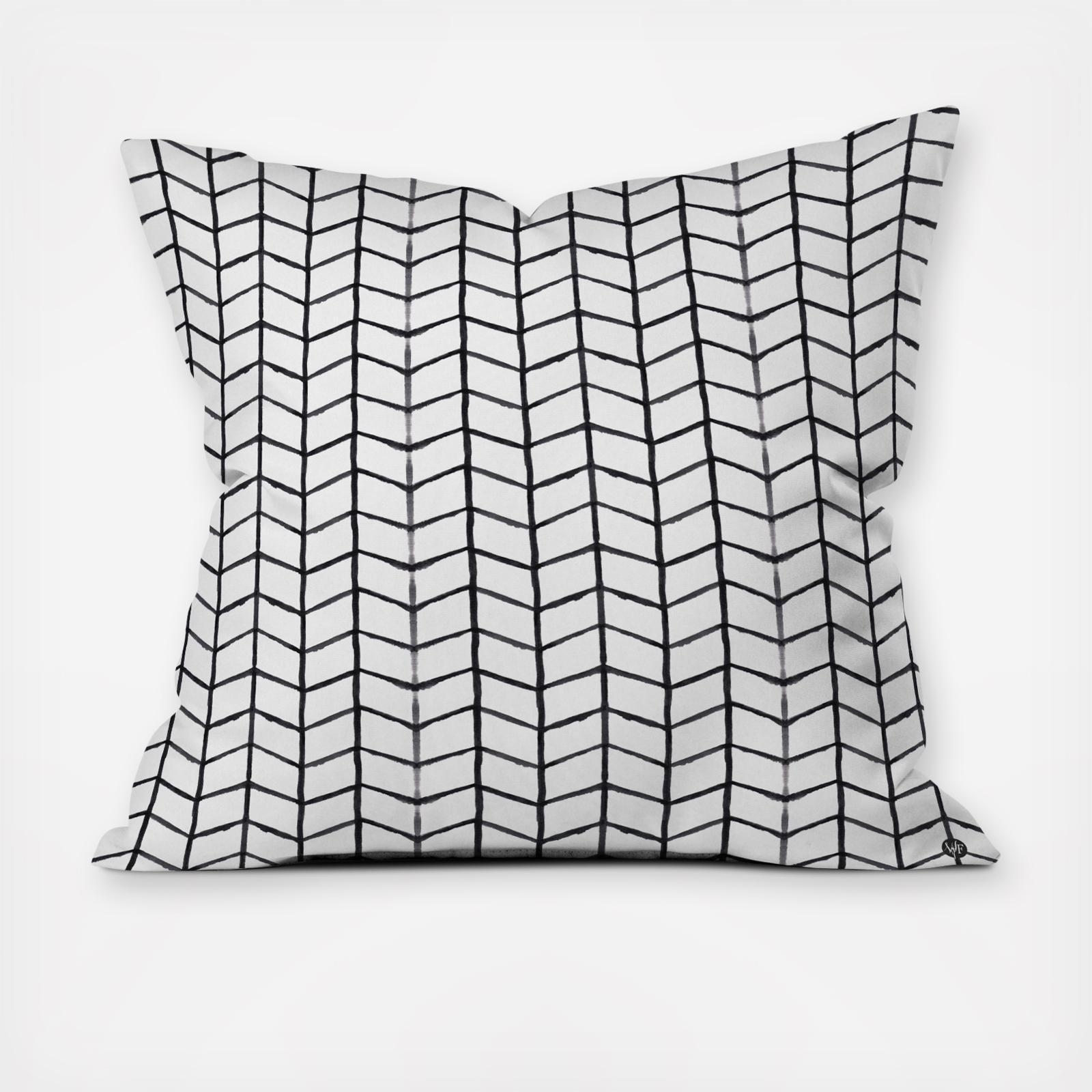 Grid Lock Indoor/Outdoor Throw Pillow