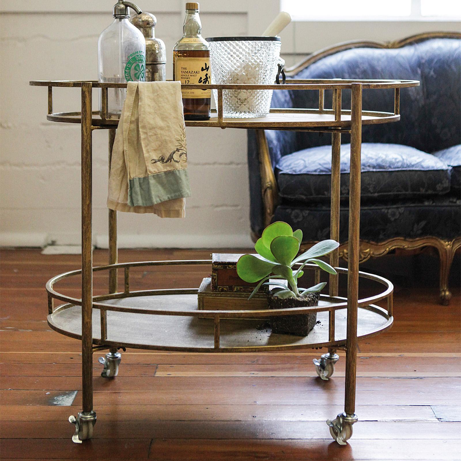 Pure 2-Tier Bar Cart