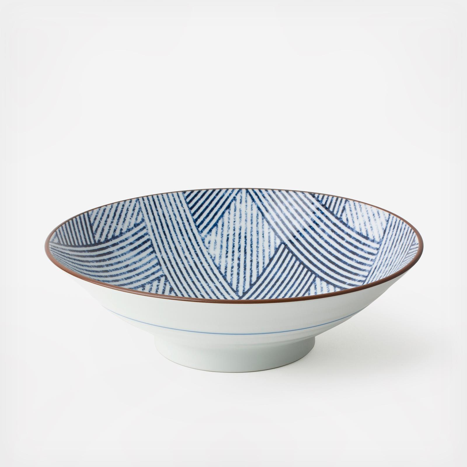 Aizome Shima Ami Serving Bowl
