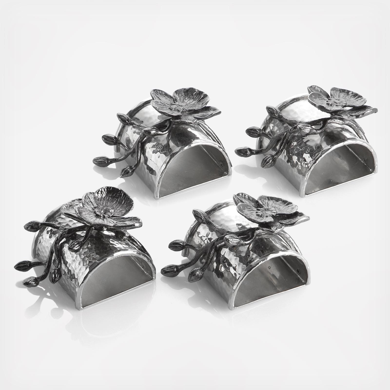 Orchid Napkin Ring, Set of 4