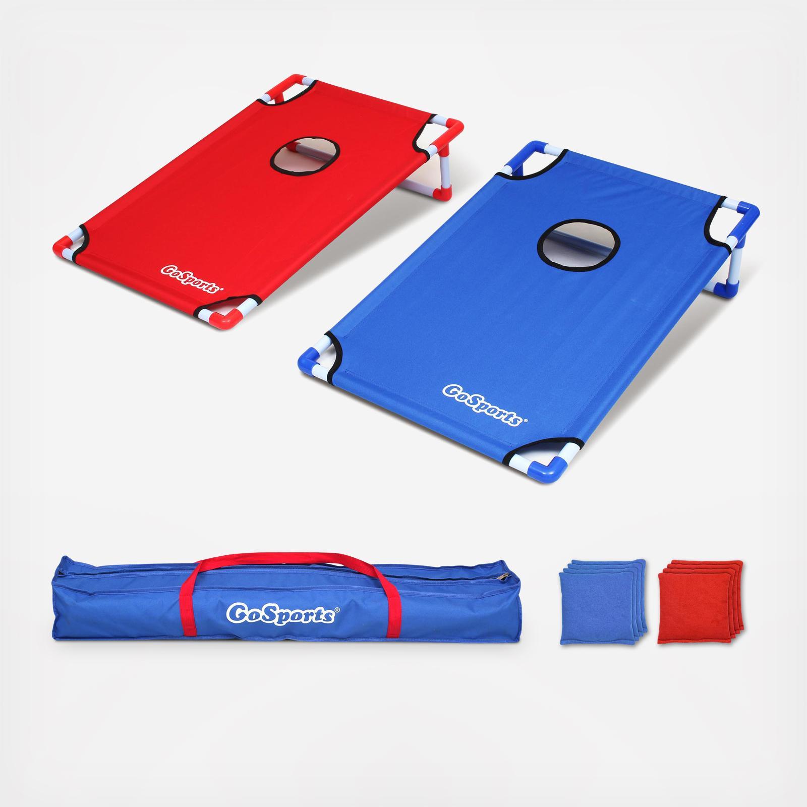 Portable PVC Framed Cornhole Game Set