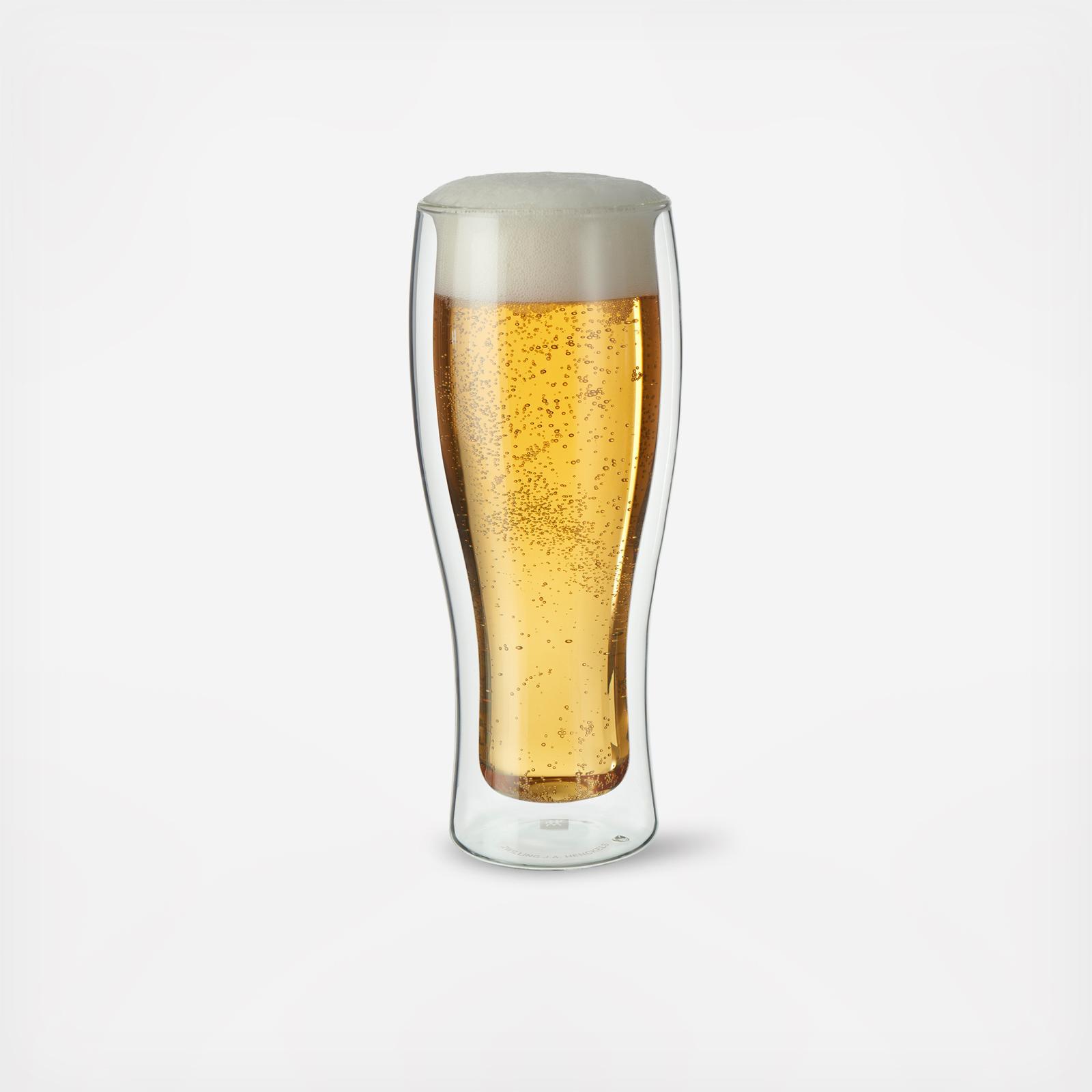 Sorrento Double Wall Beer Glass, Set of 2