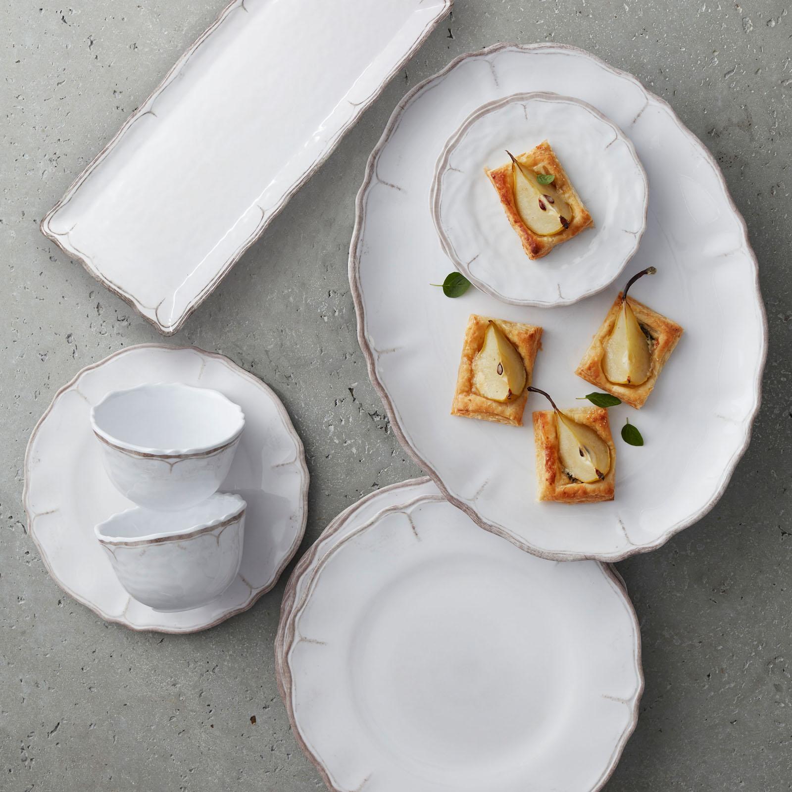12-Piece Rustica BPA Free Melamine Dinnerware Set, Service for 4