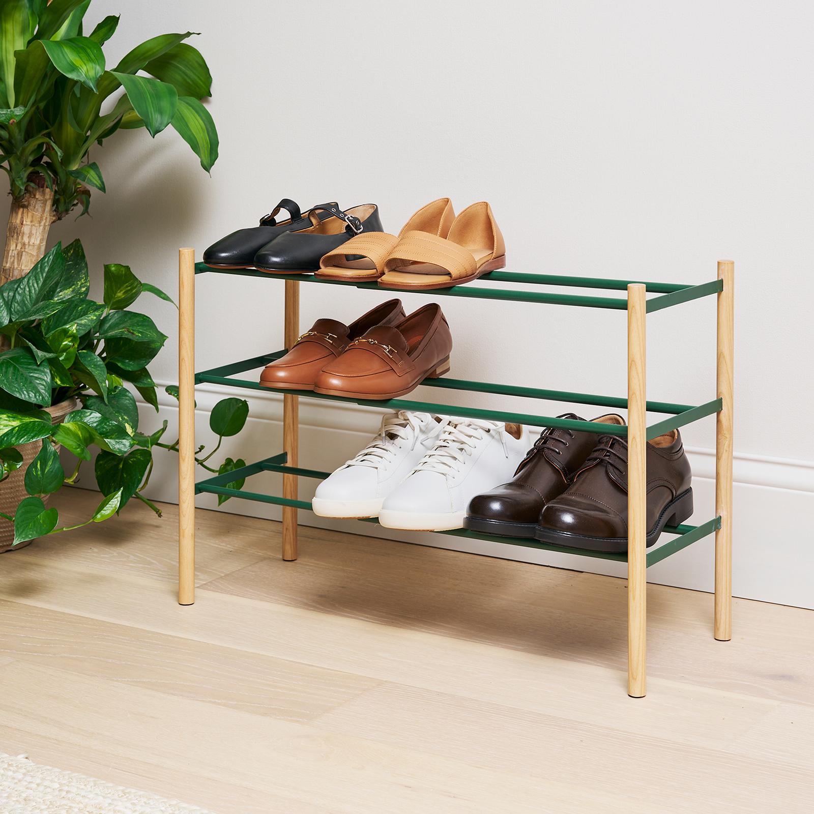 Modern Expandable 3-Tier Shoe Rack