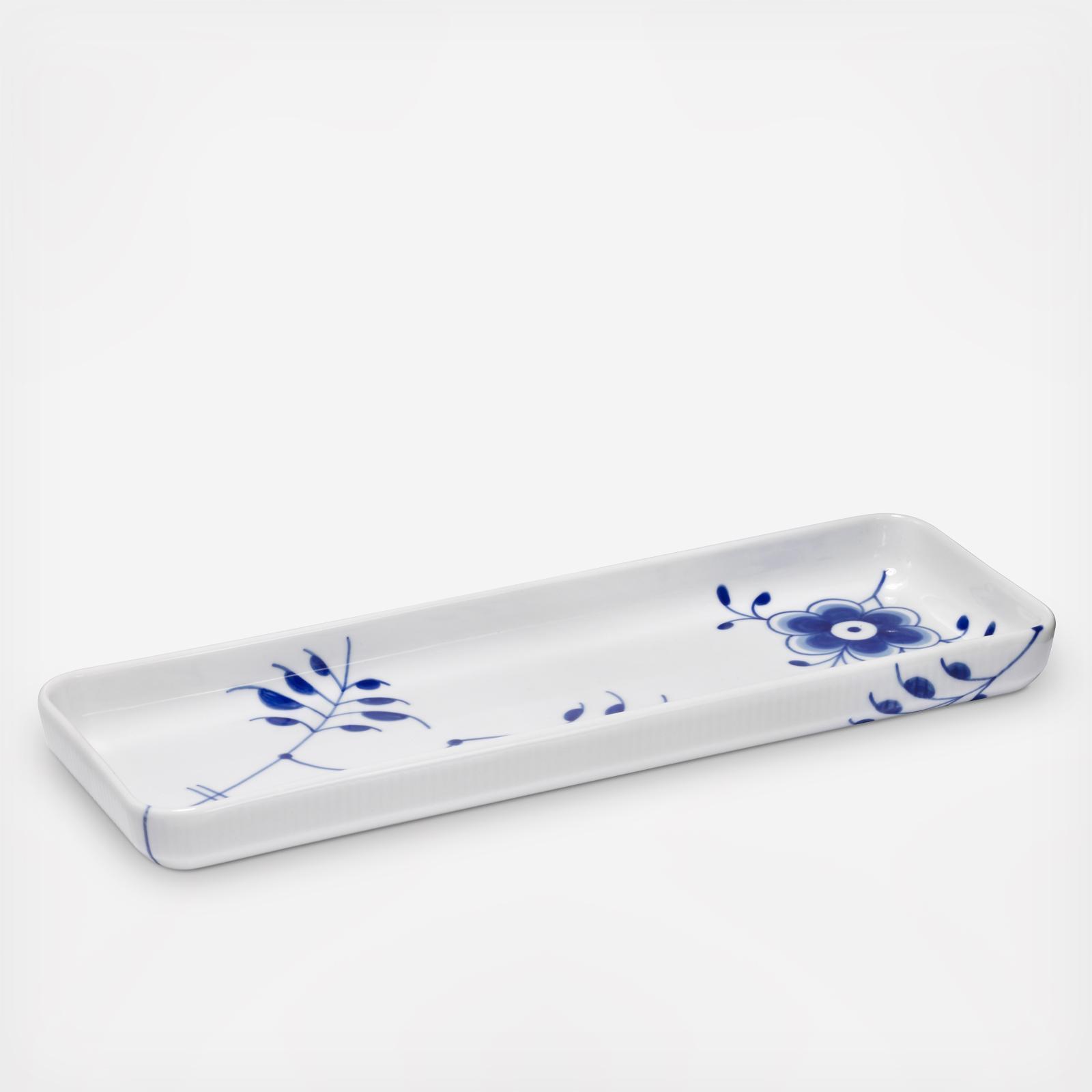 Blue Fluted Mega Oblong Dish