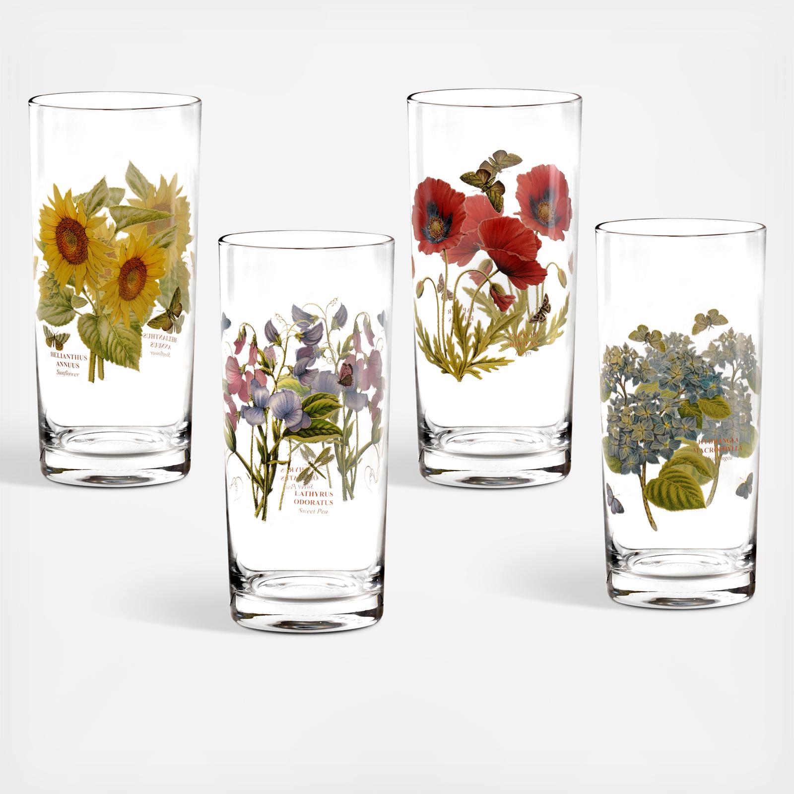 Botanic Garden Highball Glass, Set Of 4