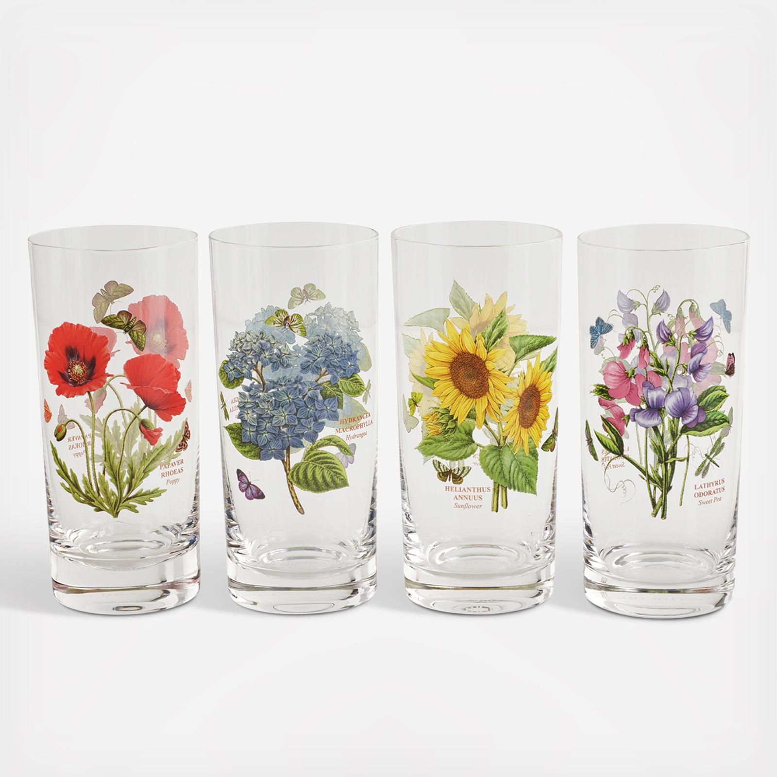 Botanic Garden Highball Glass, Set Of 4