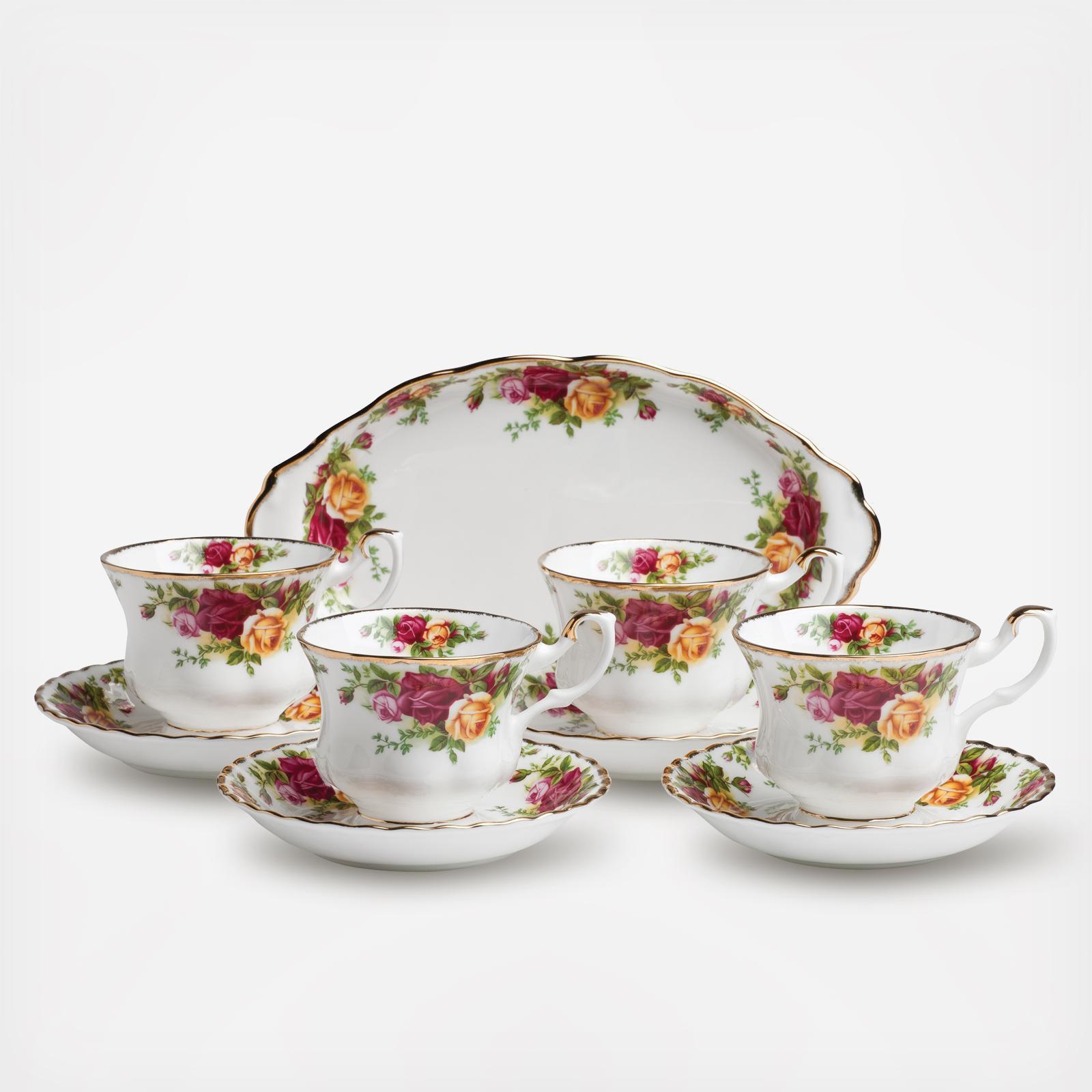 Old Country Roses 9-Piece Completer Tea Set
