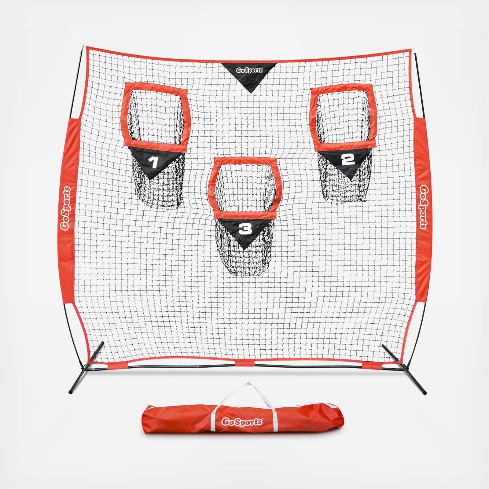Football Trainer Throwing Net