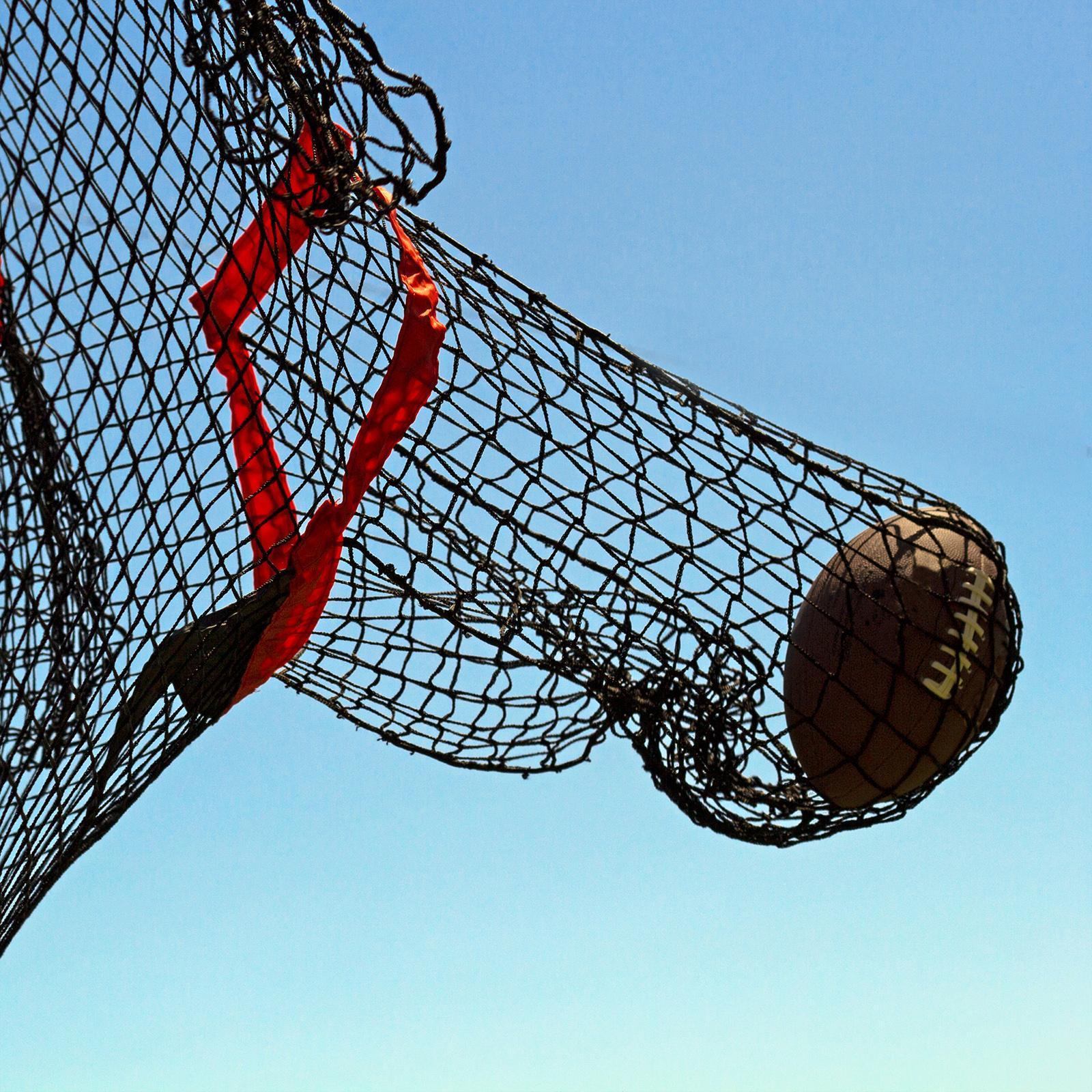 Football Trainer Throwing Net