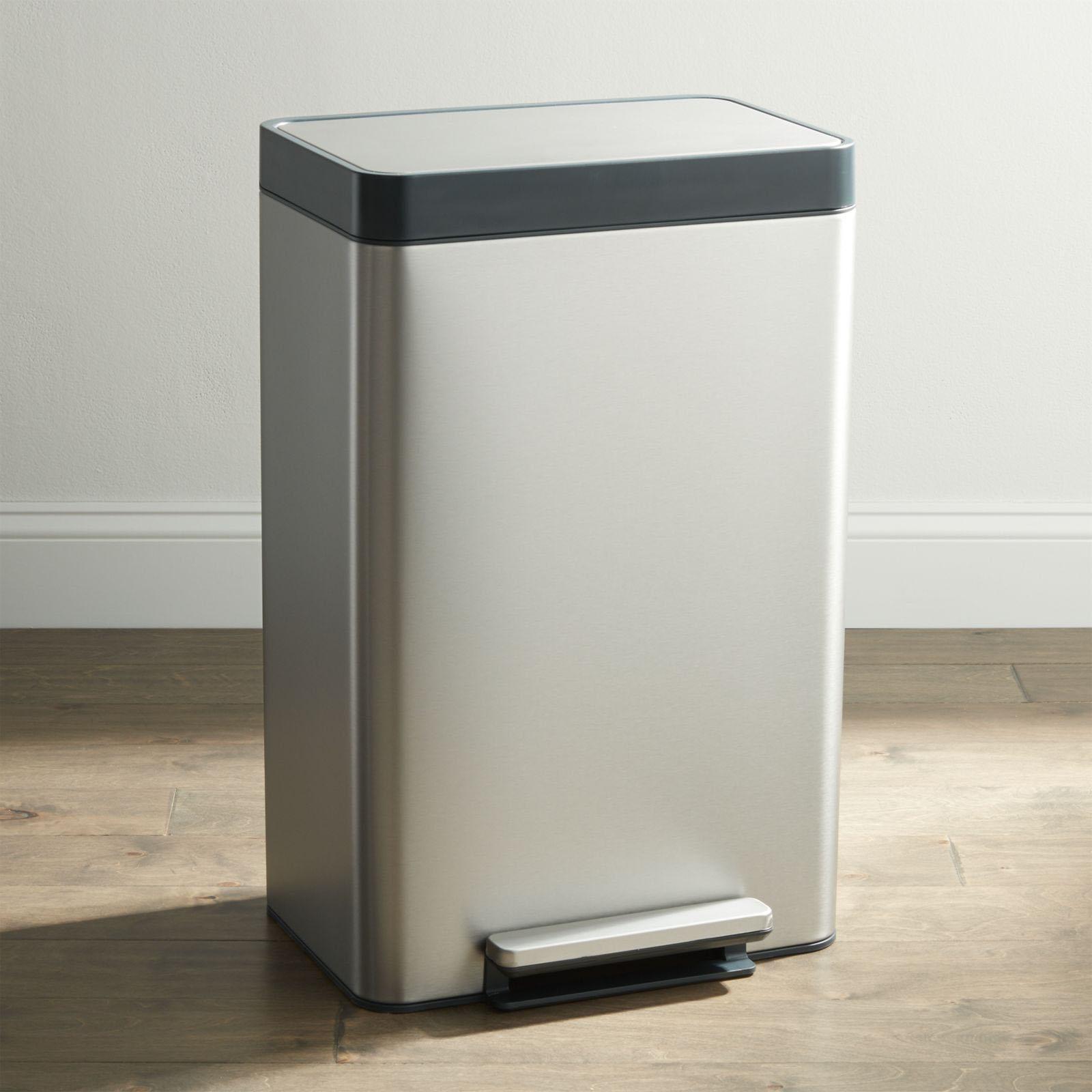 Kohler Â® Stainless Steel 13-Gallon Step Trash Can