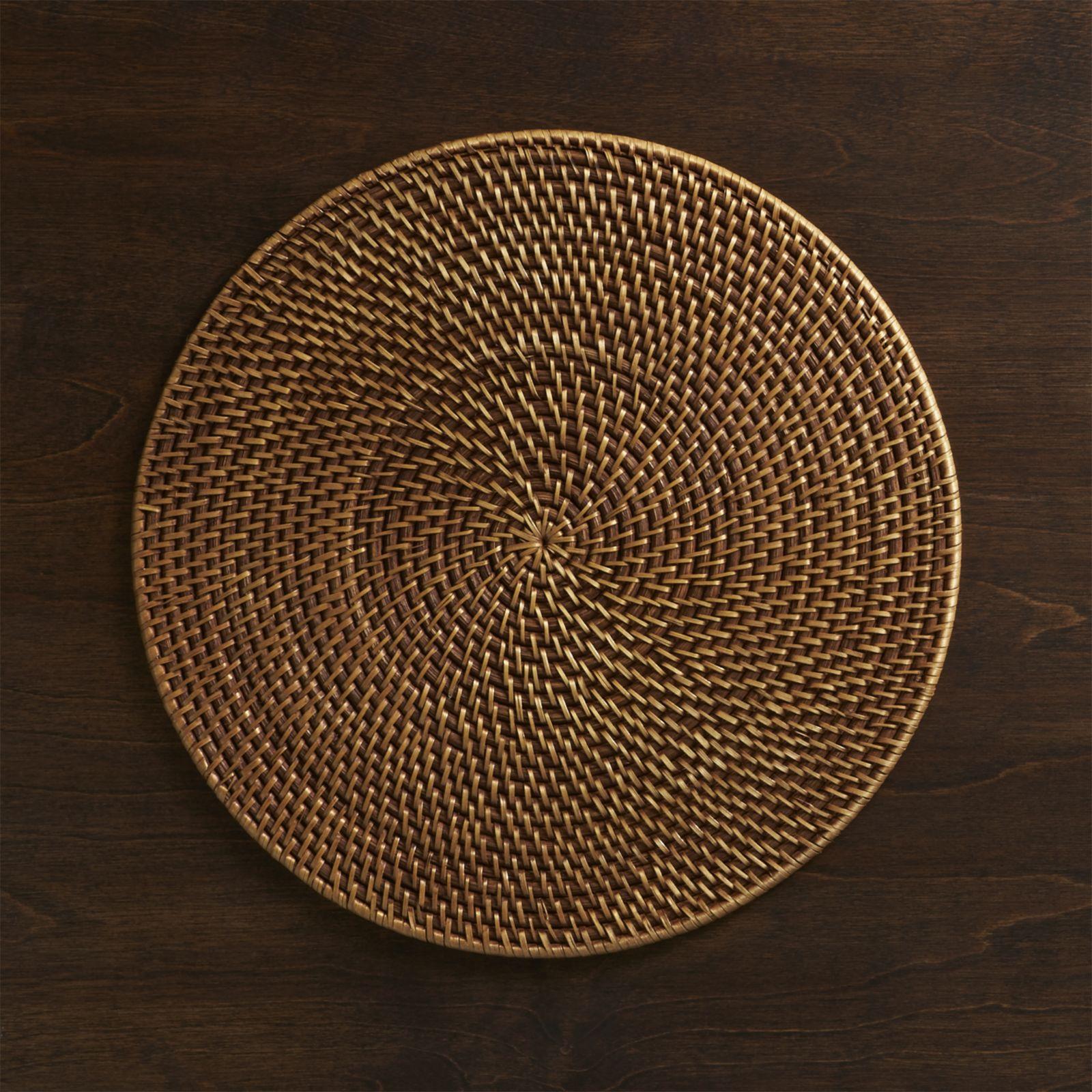 Artesia Rattan Round Placemat, Set of 4