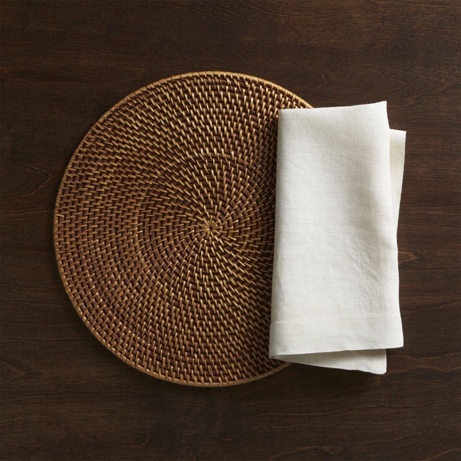 Artesia Rattan Round Placemat, Set of 4