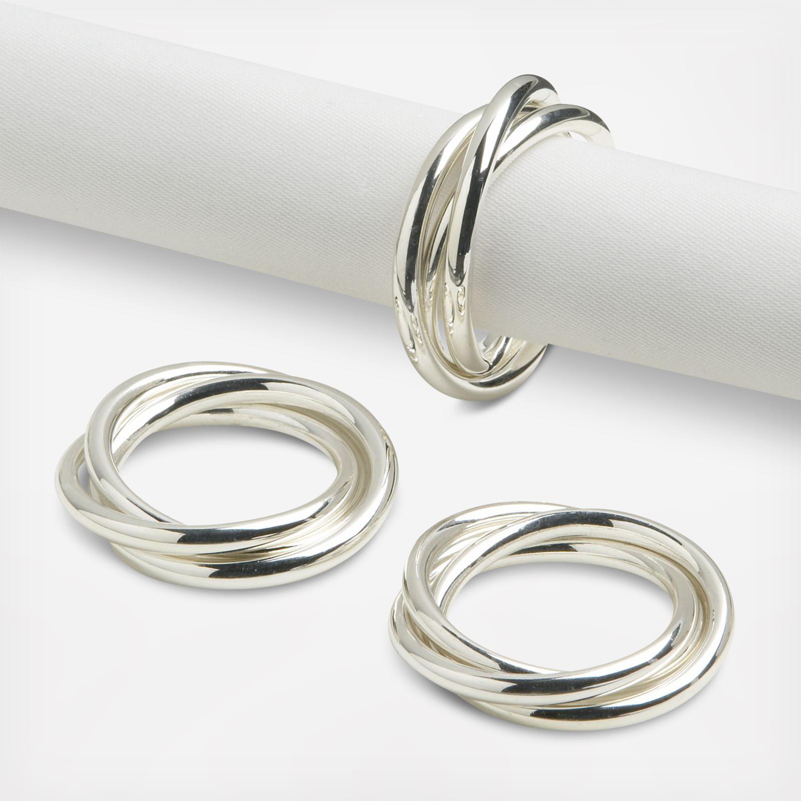 3-Ring Napkin Ring, Set of 4