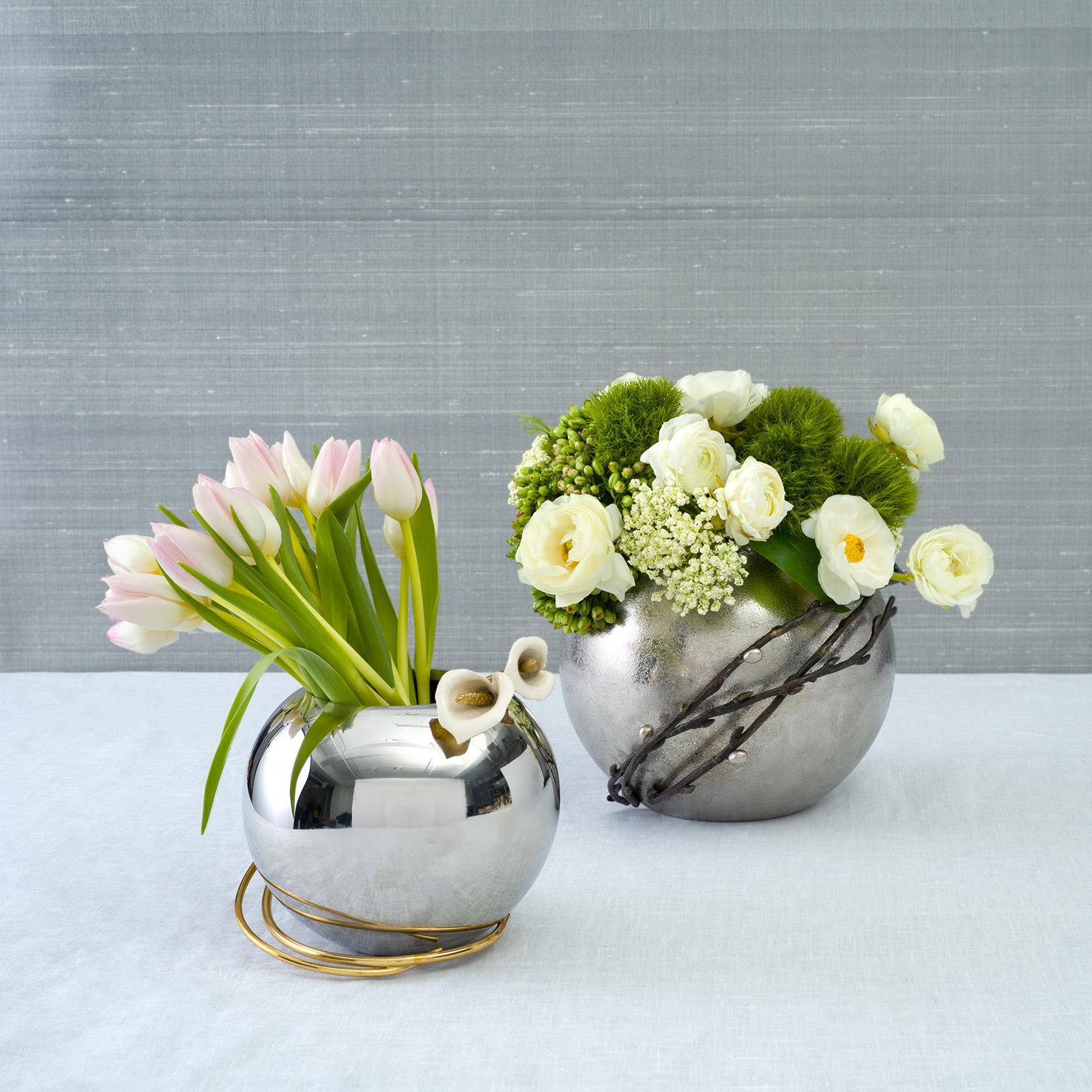 Calla Lily Rose Bowl Vase