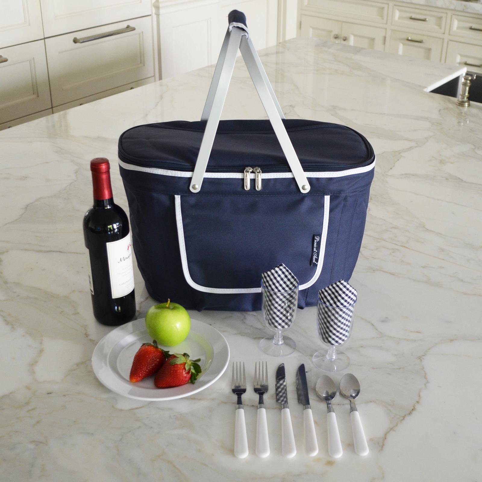 2-Person Equipped Insulated Folding Picnic Set