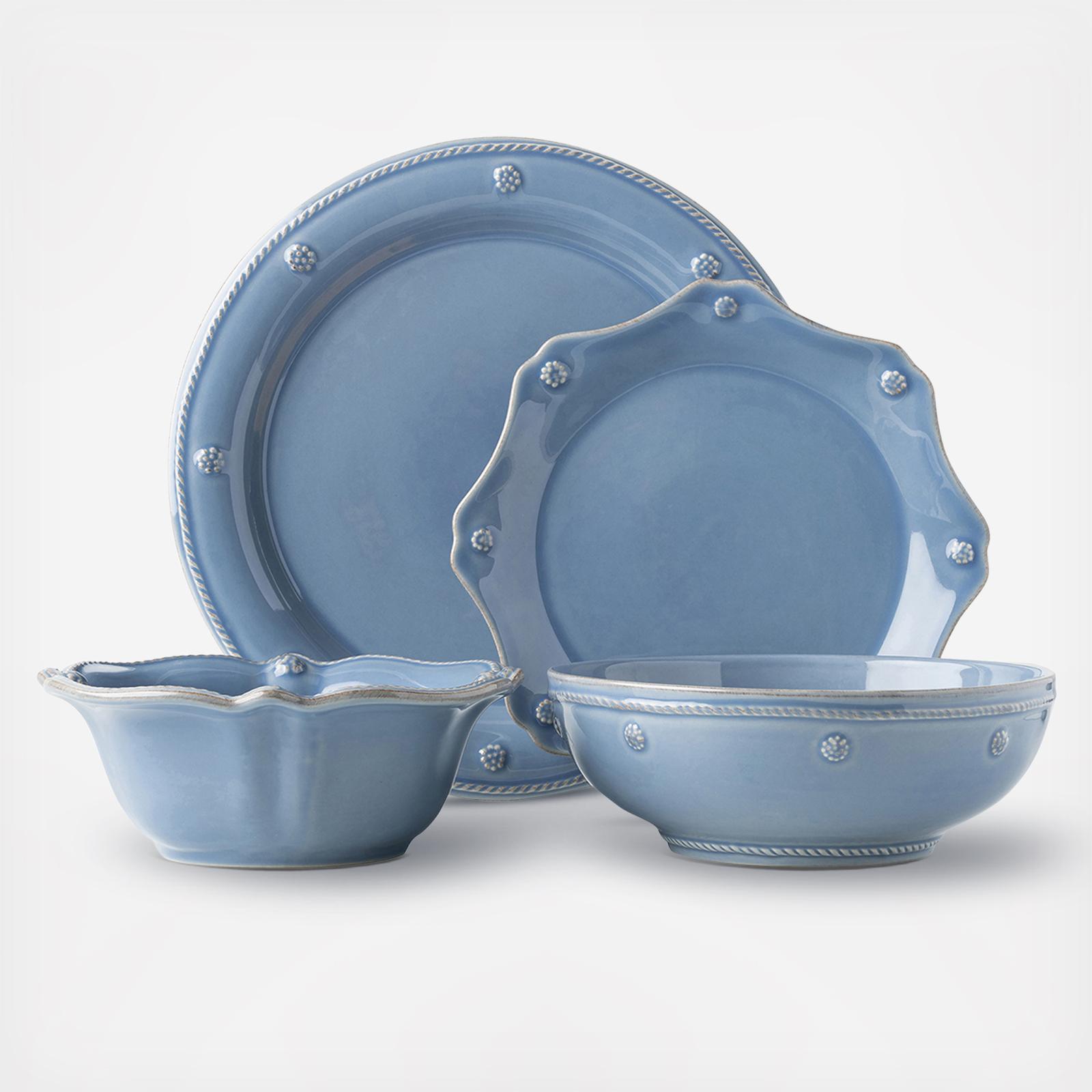 Berry & Thread Chambray 4-Piece Place Setting, Service for 1