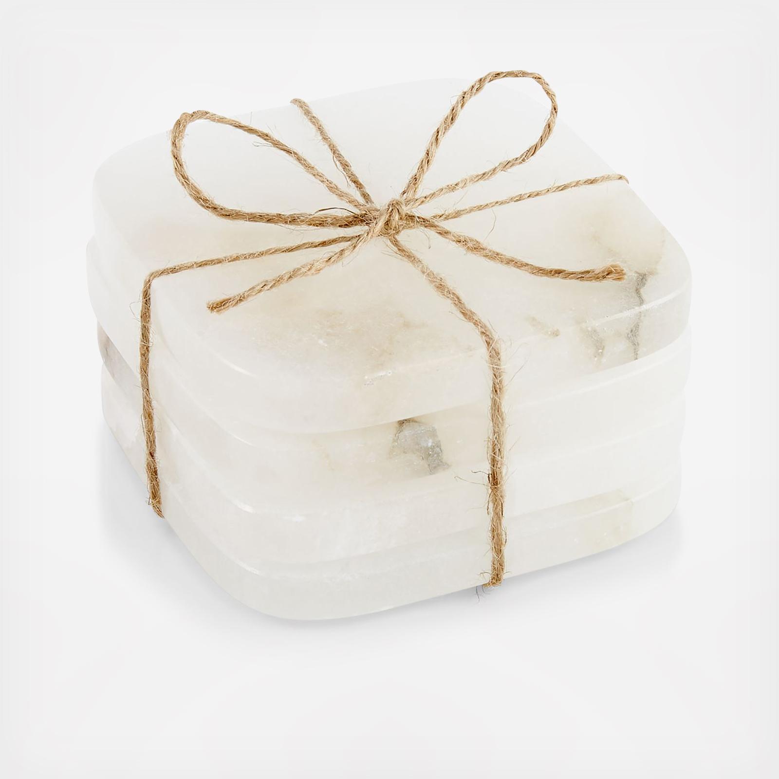 Alabaster Coasters, Set of 4