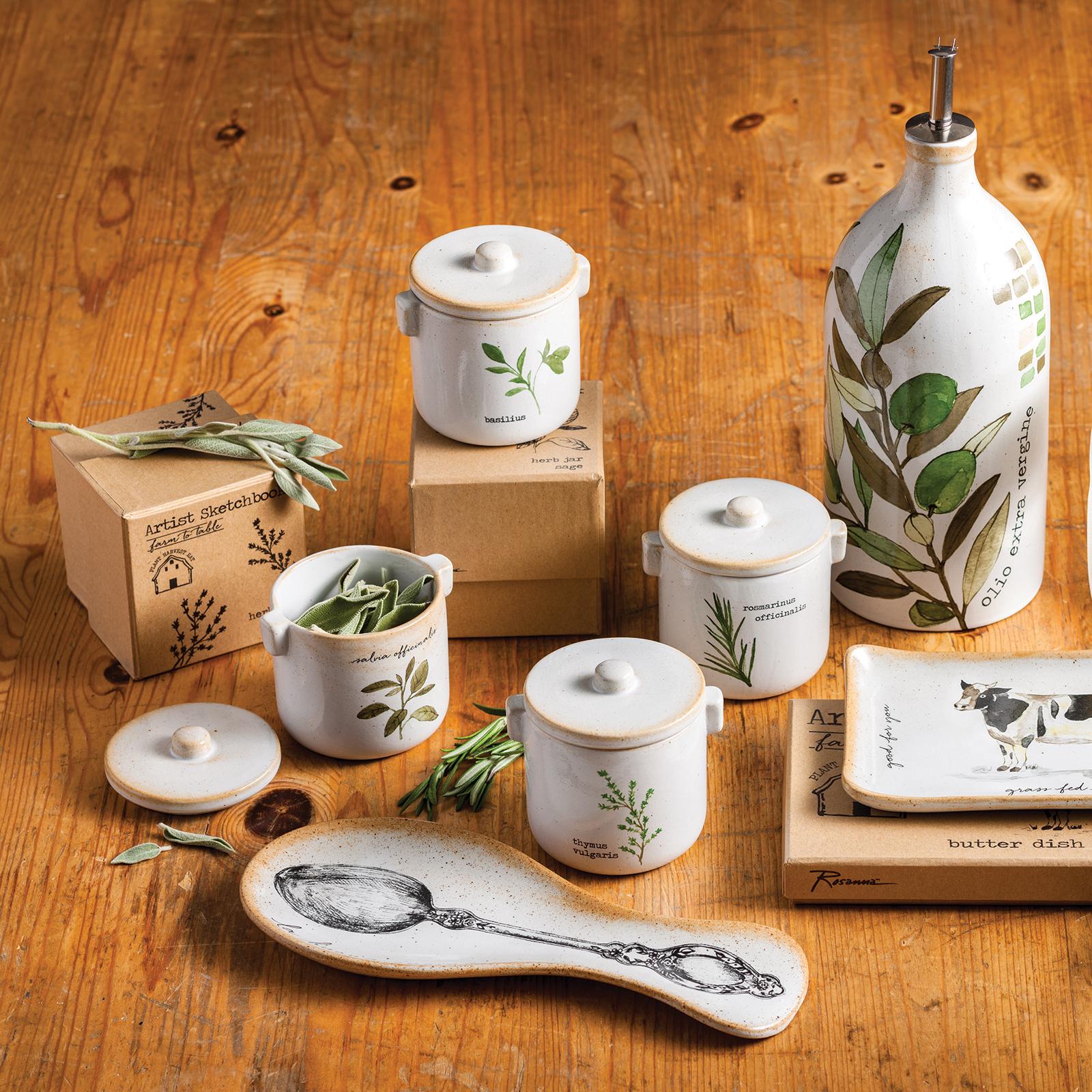 Farm To Table Sage Herb Jar