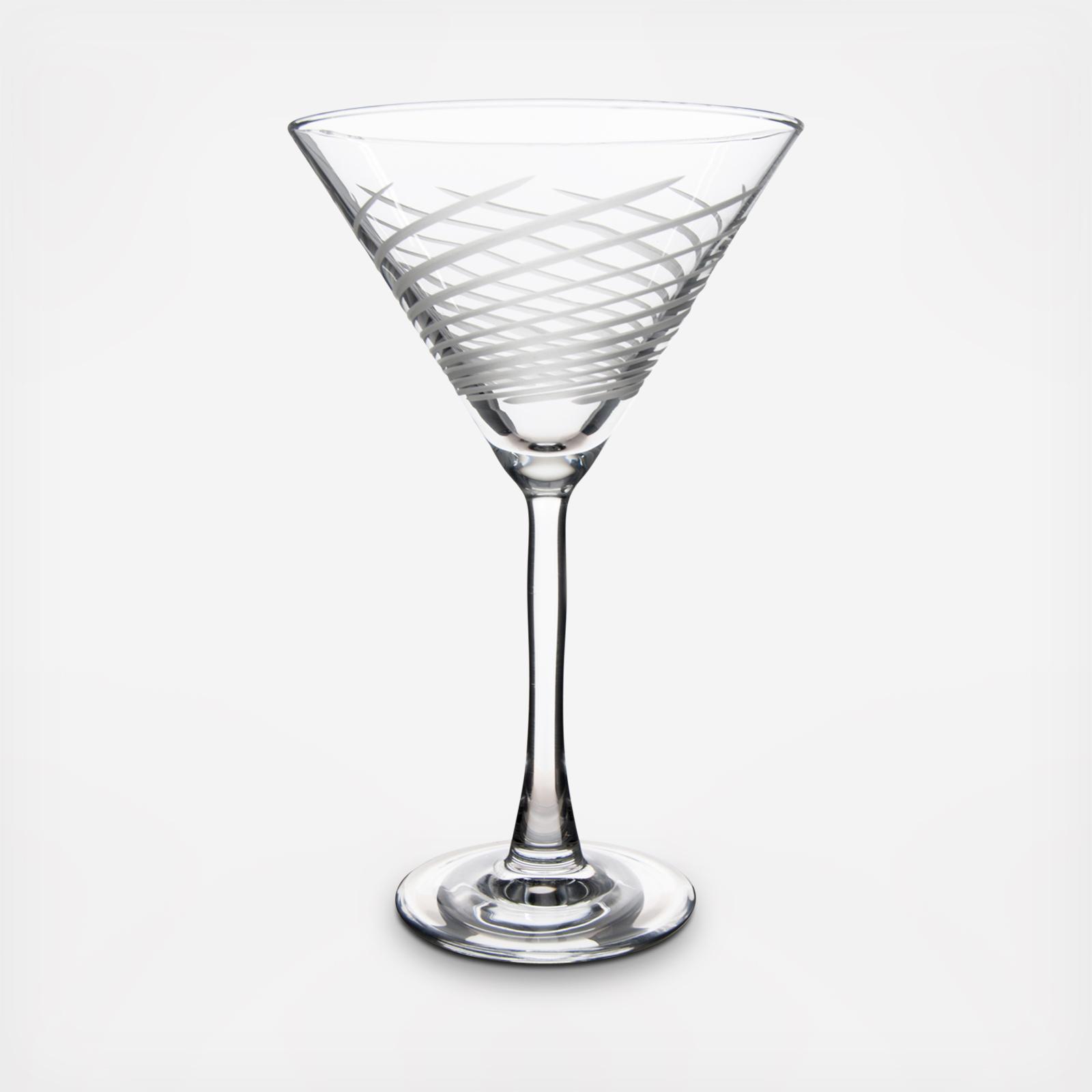 Cyclone Martini Glass, Set of 4