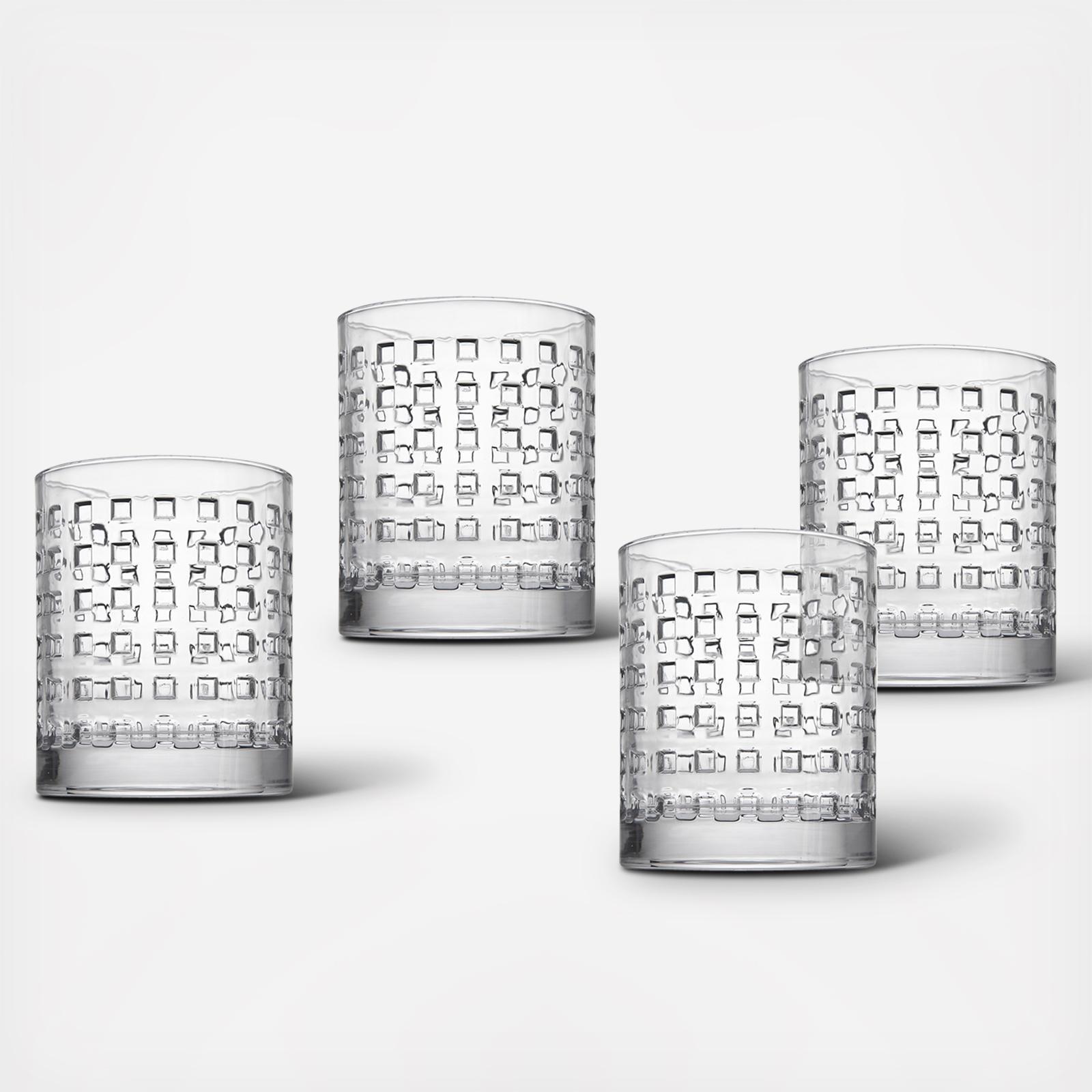 West Street Double Old Fashioned Glass, Set of 4