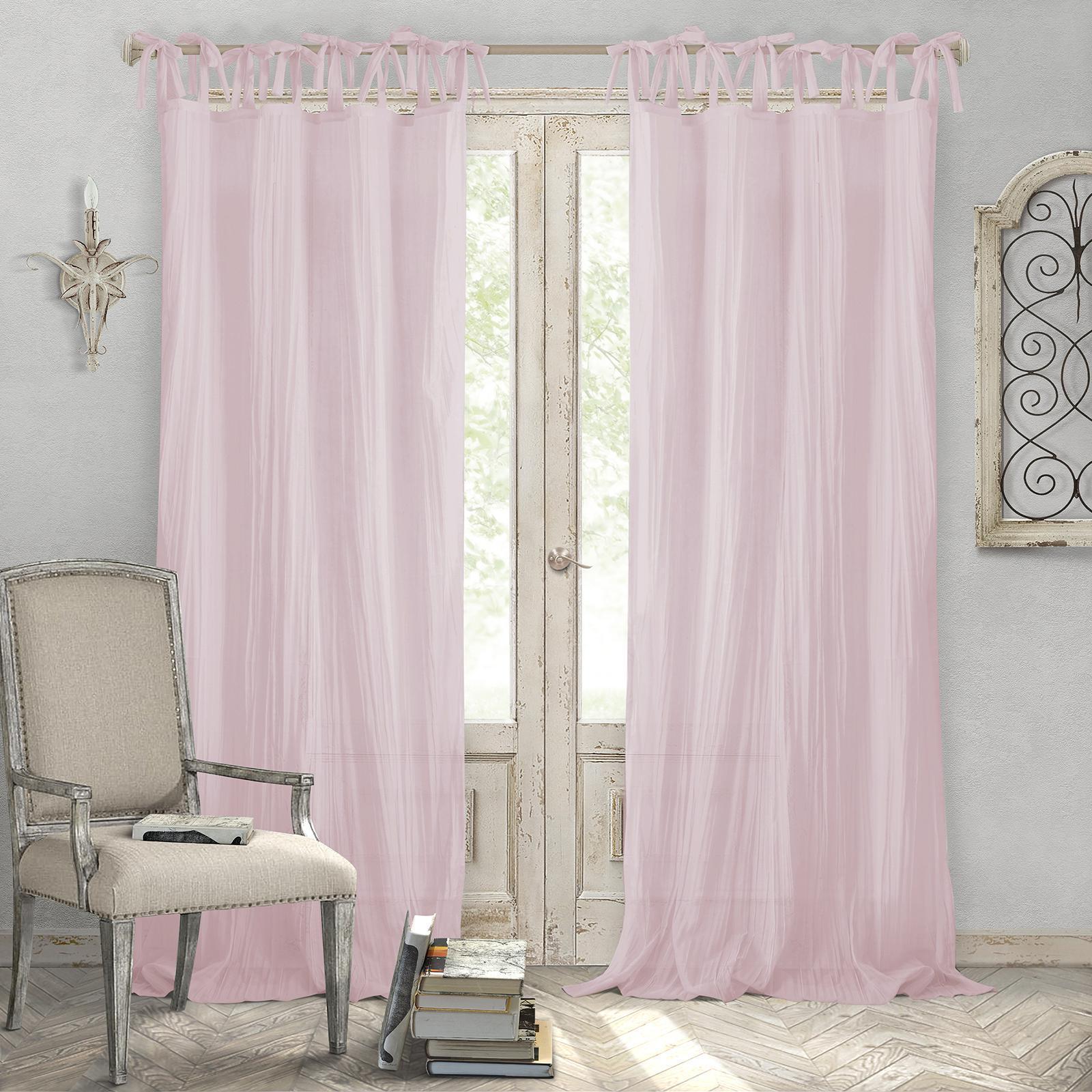 Jolie Semi-Sheer Tab Top Curtain