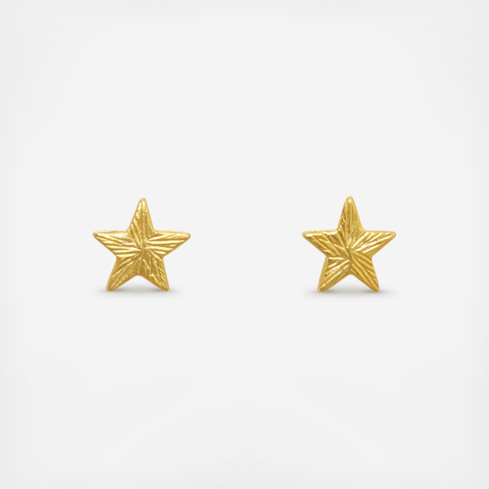 Koa Star Earrings